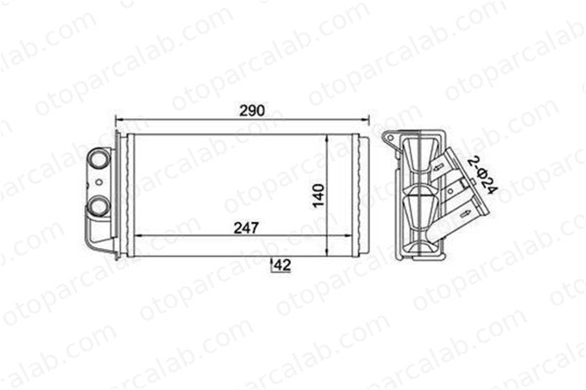 FIAT ORJINAL 6723061E Kalorifer Radyatörü FIAT PALIO PALIO Weekend 46723061E 46723061