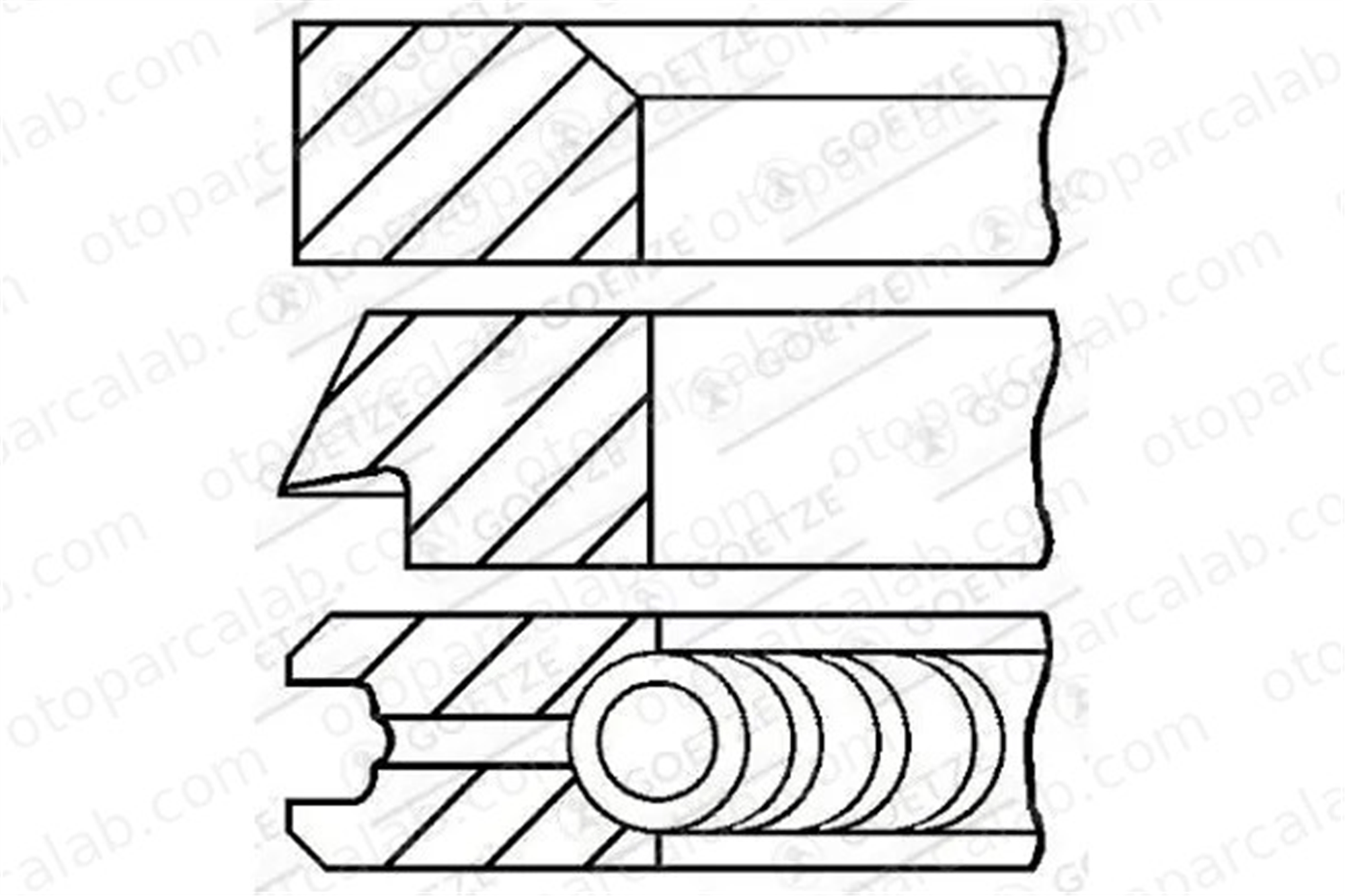 FIAT ORJINAL 71745097 Segman (72.00MM-STD) FIAT GRANDE PUNTO PUNTO 71745097