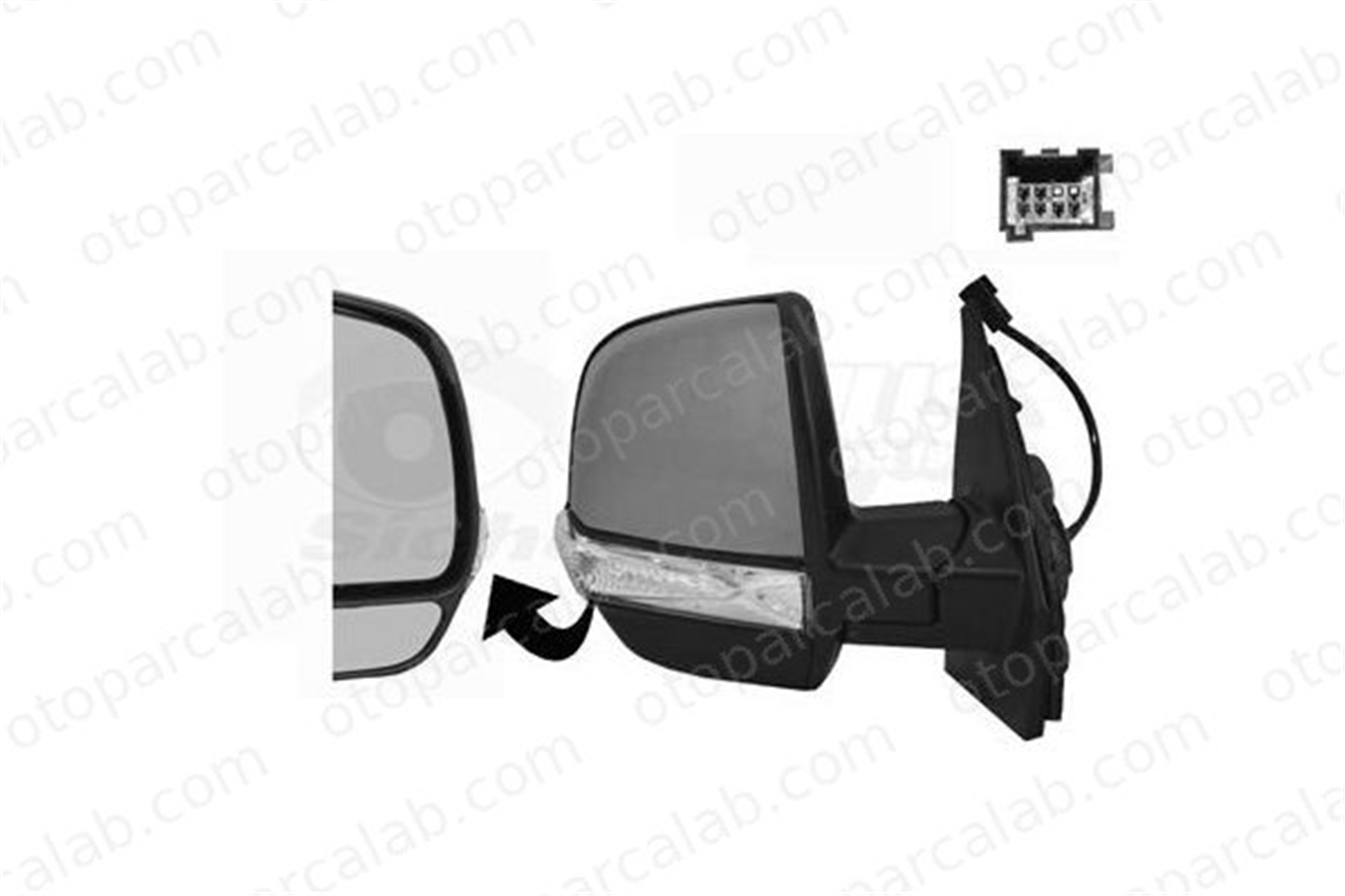 FIAT ORJINAL 735624004 Dikiz Aynası Dış Sağ OPEL COMBO Kasa/büyük limuzin COMBO Tour 735624004 735497871