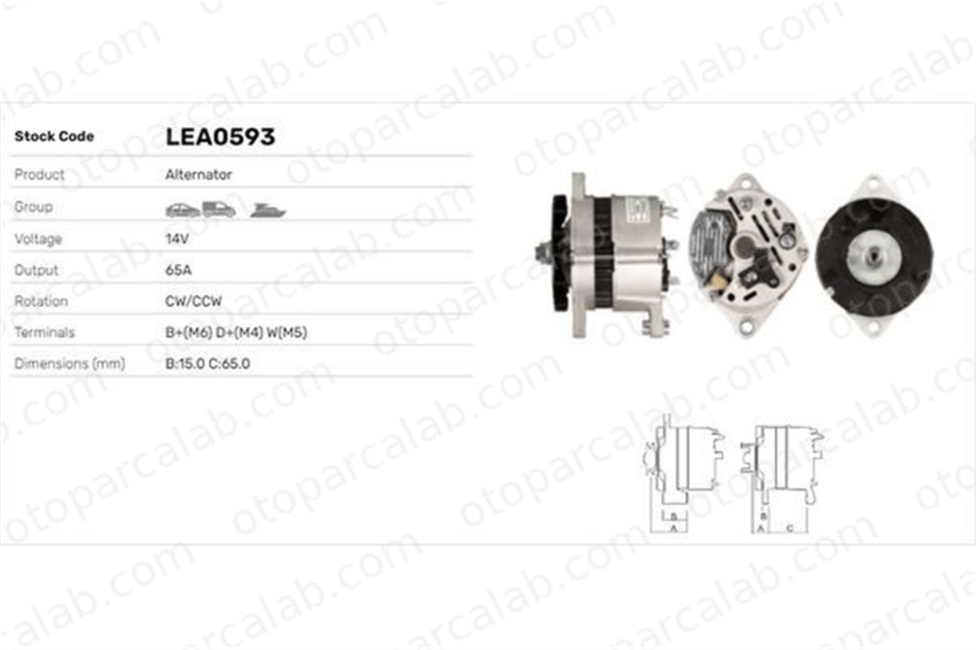 FIAT ORJINAL 7697870 Alternatör FIAT DUCATO Panorama LANCIA THEMA 7697870 46231746