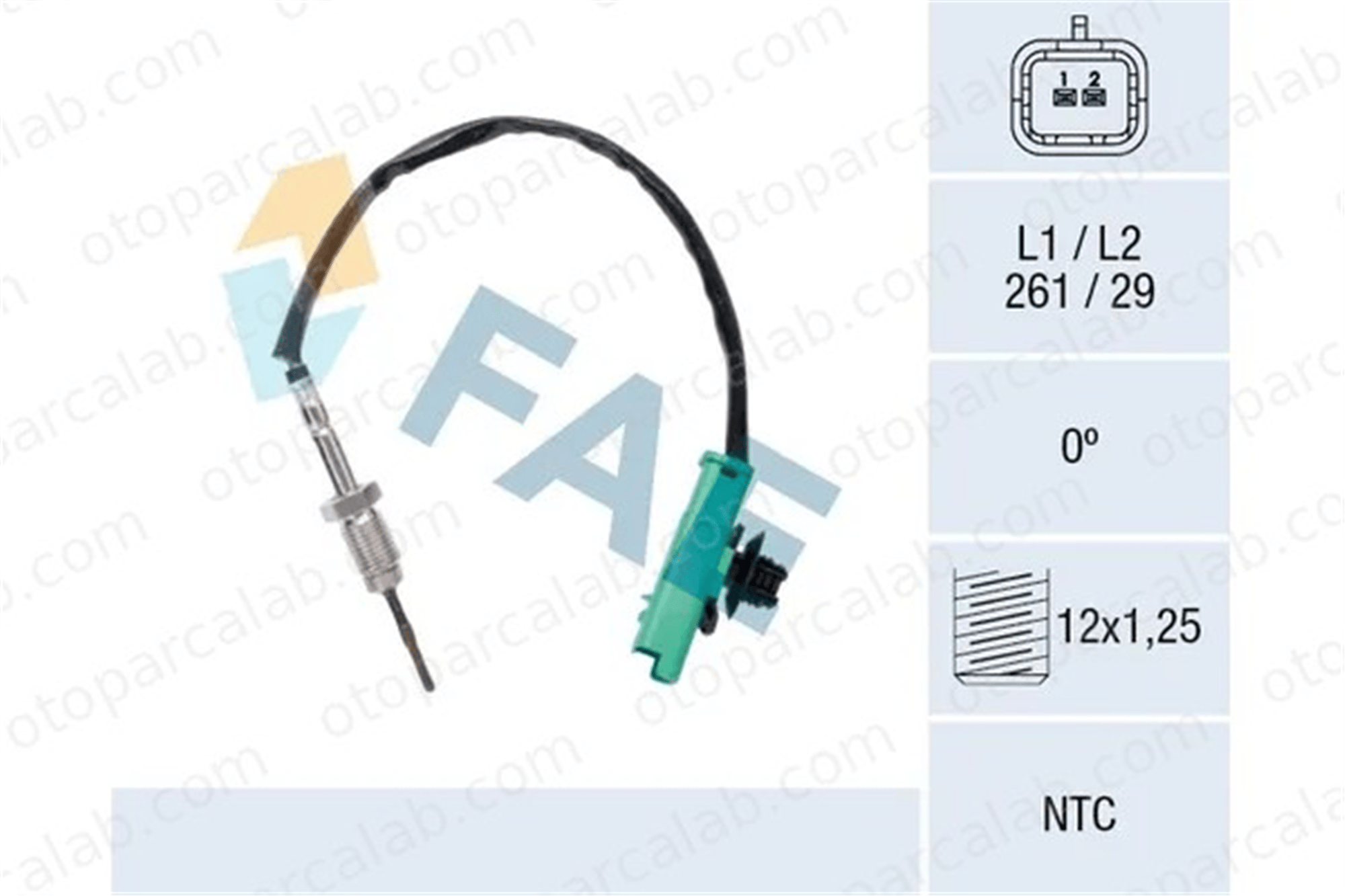 FIAT ORJINAL 9677671280 Egzoz Sıcaklık Sensörü CITROËN SPACETOURER Minibüs/Otobüs OPEL ZAFIRA LIFE Minibüs/Otobüs 9677671280