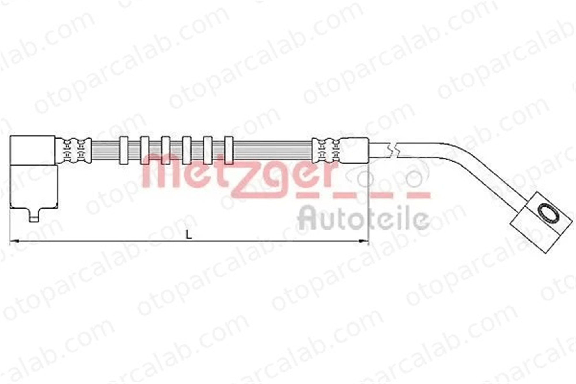 FIAT ORJINAL K04860069AD Fren Hortumu Ön Sol CHRYSLER PT CRUISER PT CRUISER Cabrio K04860069AD 4860069AB