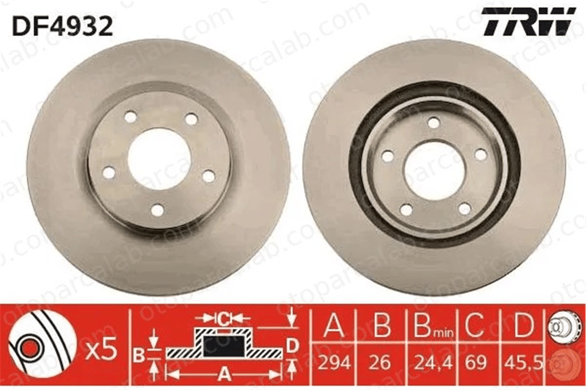 FIAT ORJINAL K05105514AA Fren Disk Ayna Ön Sağ ve Sol MITSUBISHI ASX JEEP COMPASS K05105514AA 2AMV5514AA