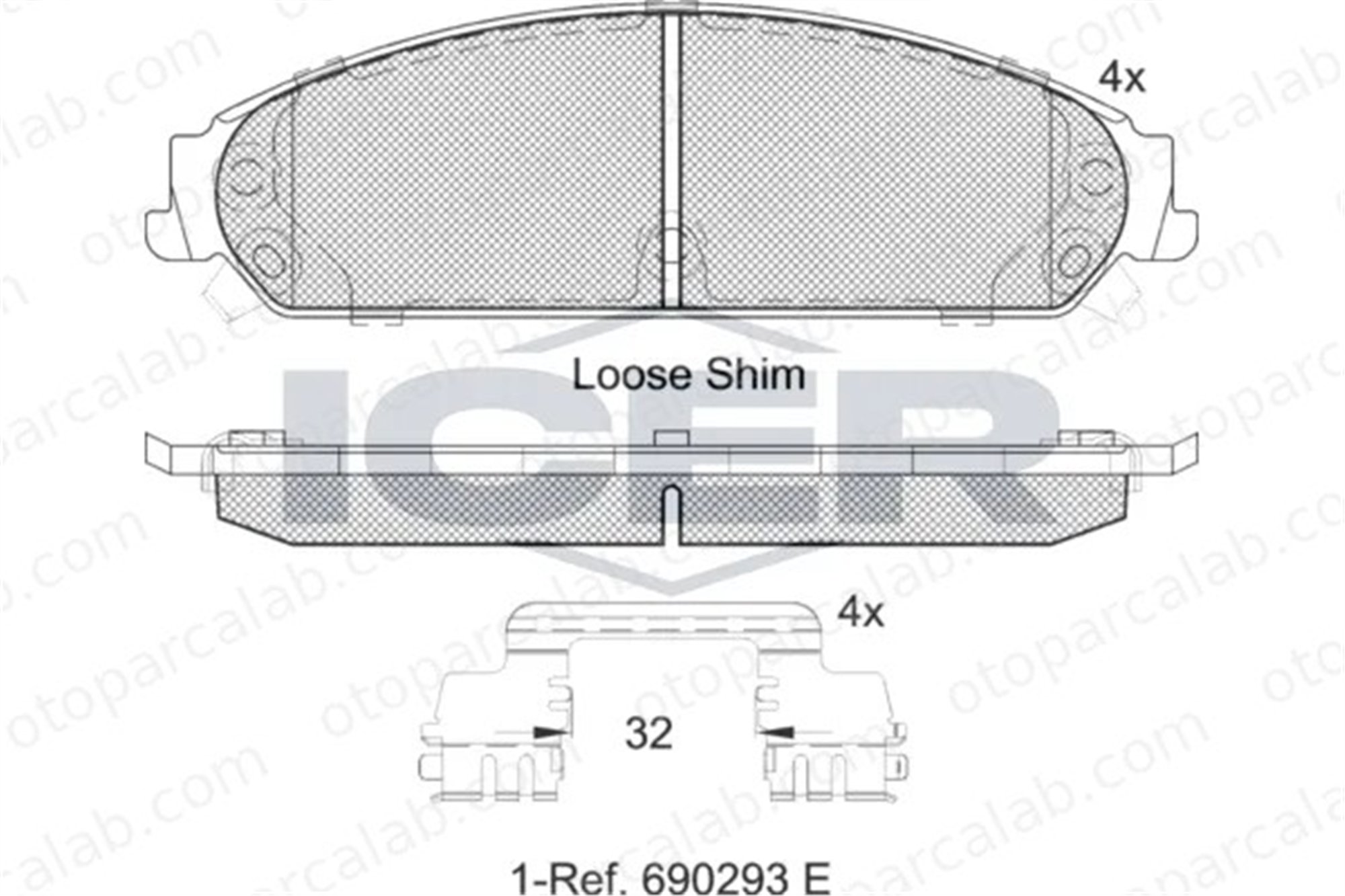 FIAT ORJINAL K05142558AD Fren Disk Balata Ön CHRYSLER 300C 300C Touring K05142558AD 5142558AA