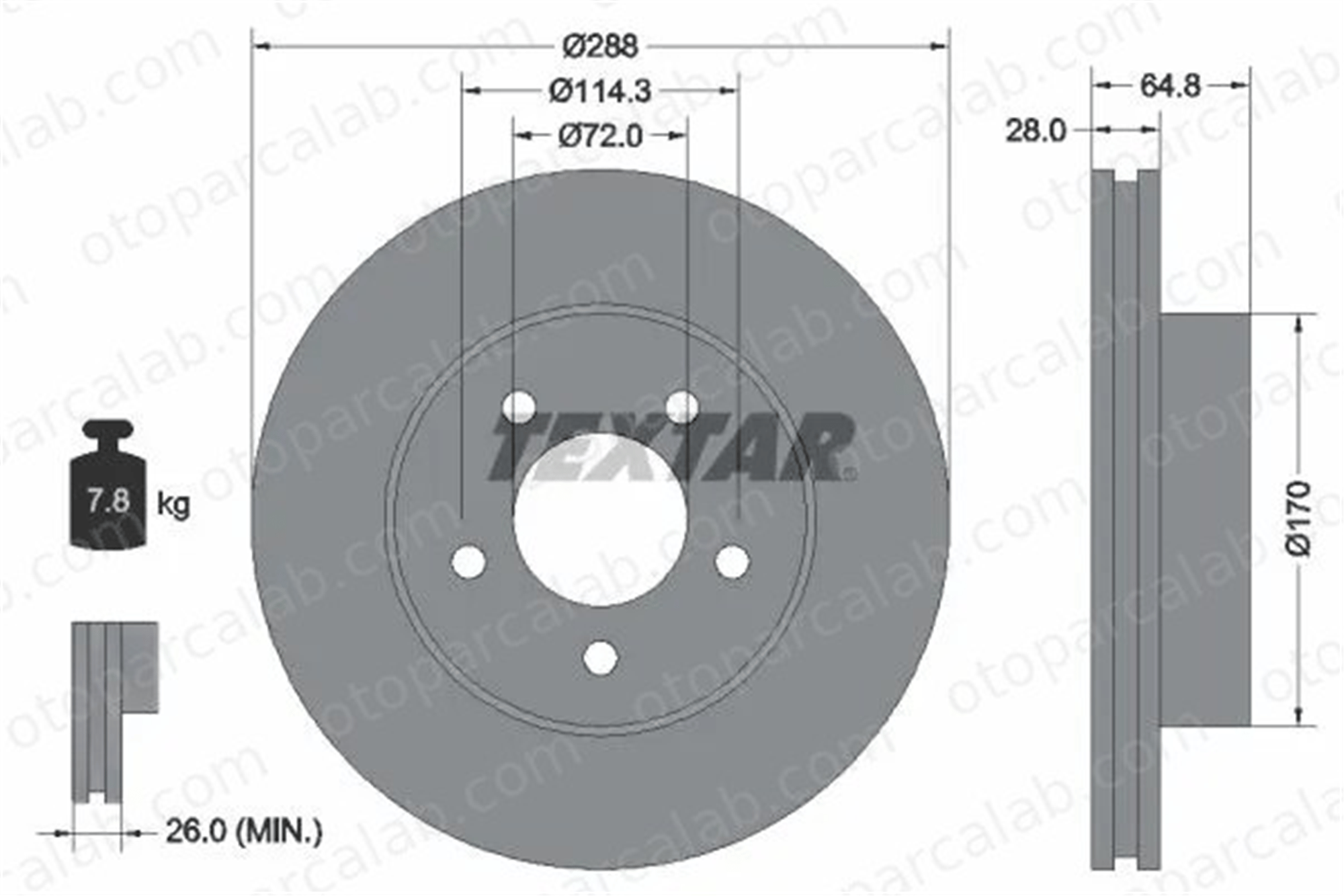 FIAT ORJINAL K52128247AA Fren Disk Ayna Ön Sağ ve Sol JEEP CHEROKEE K52128247AA 52128247AA