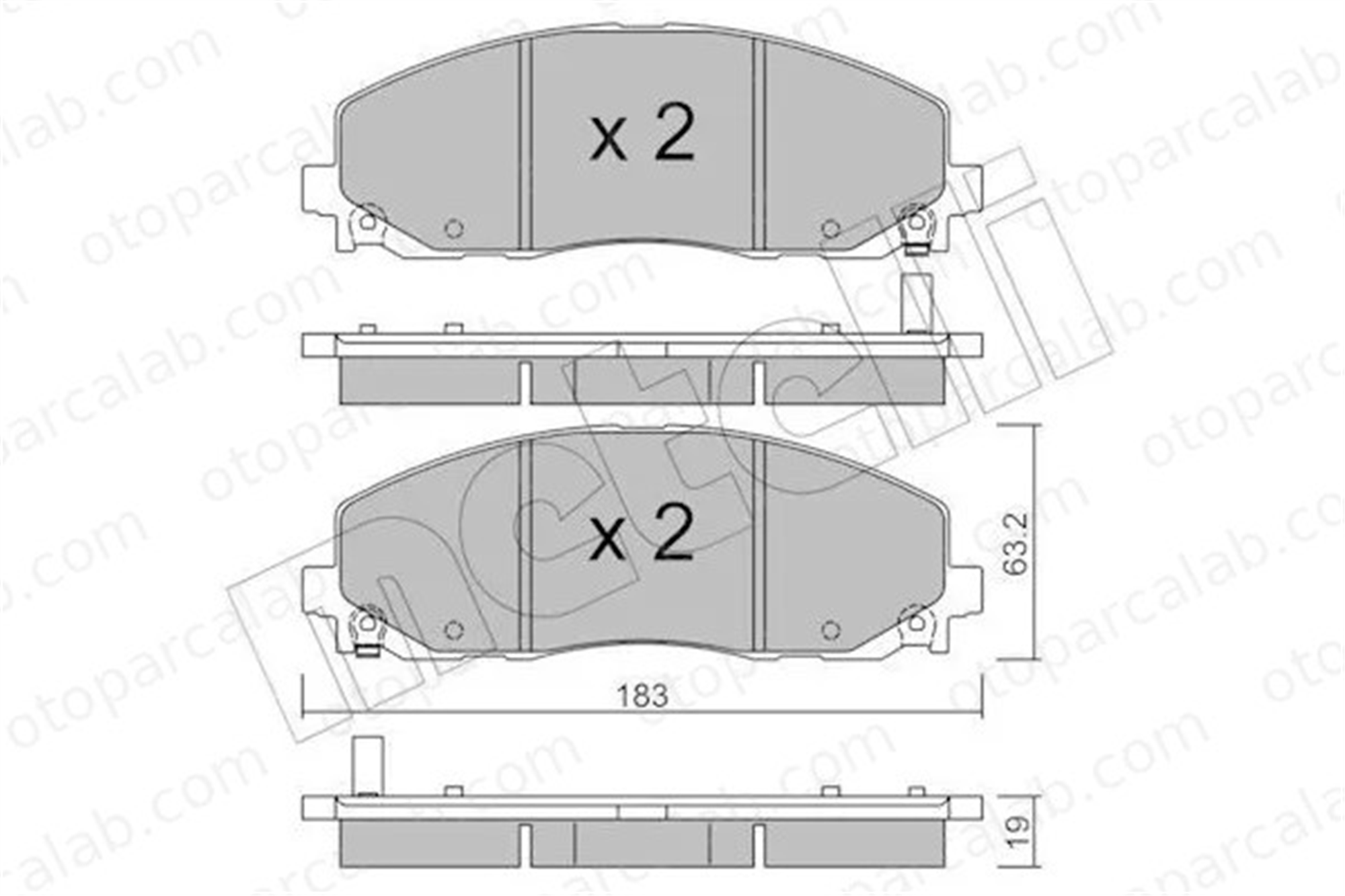 FIAT ORJINAL K68144163AE Fren Disk Balata Ön FIAT FREEMONT CHRYSLER GRAND VOYAGER V K68144163AE 168144163AB