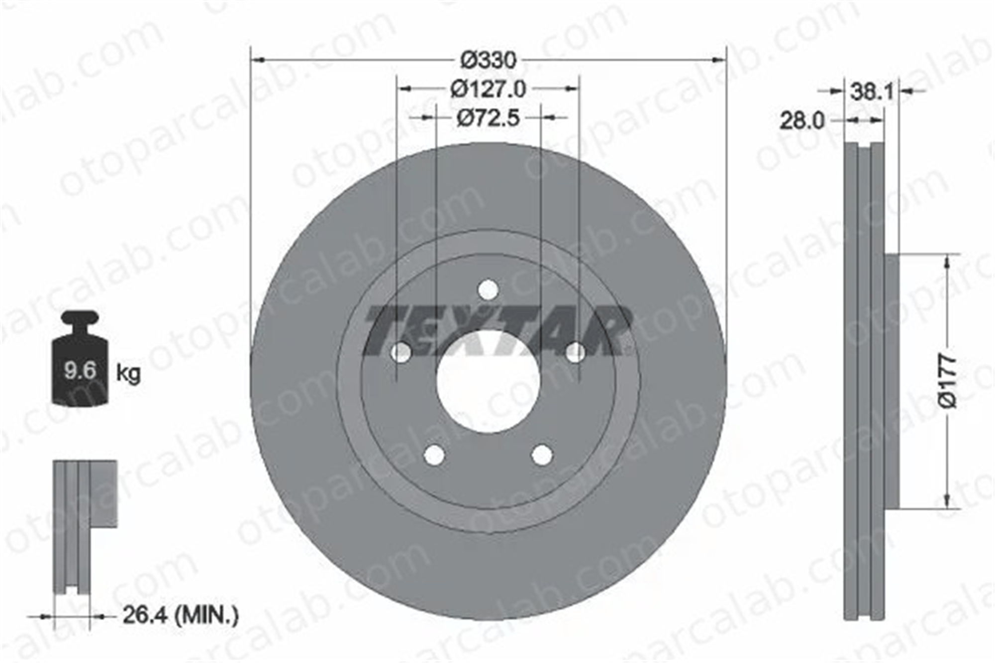 FIAT ORJINAL K68227774AA Fren Disk Ayna Ön Sağ ve Sol FIAT FREEMONT CHRYSLER GRAND VOYAGER V K68227774AA 4779712AA
