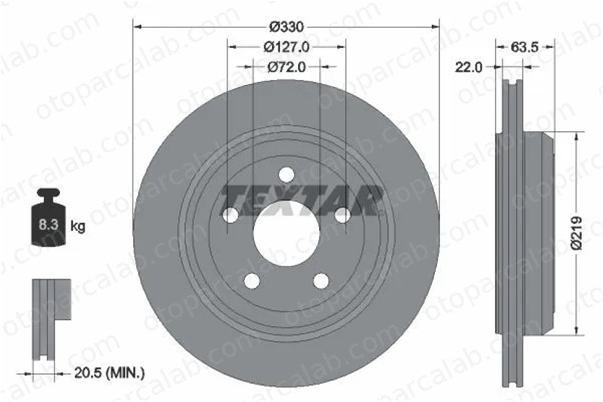 FIAT ORJINAL K68240048AA Fren Disk Ayna Ön Sağ ve Sol JEEP GRAND CHEROKEE IV DODGE DURANGO K68240048AA 10304169