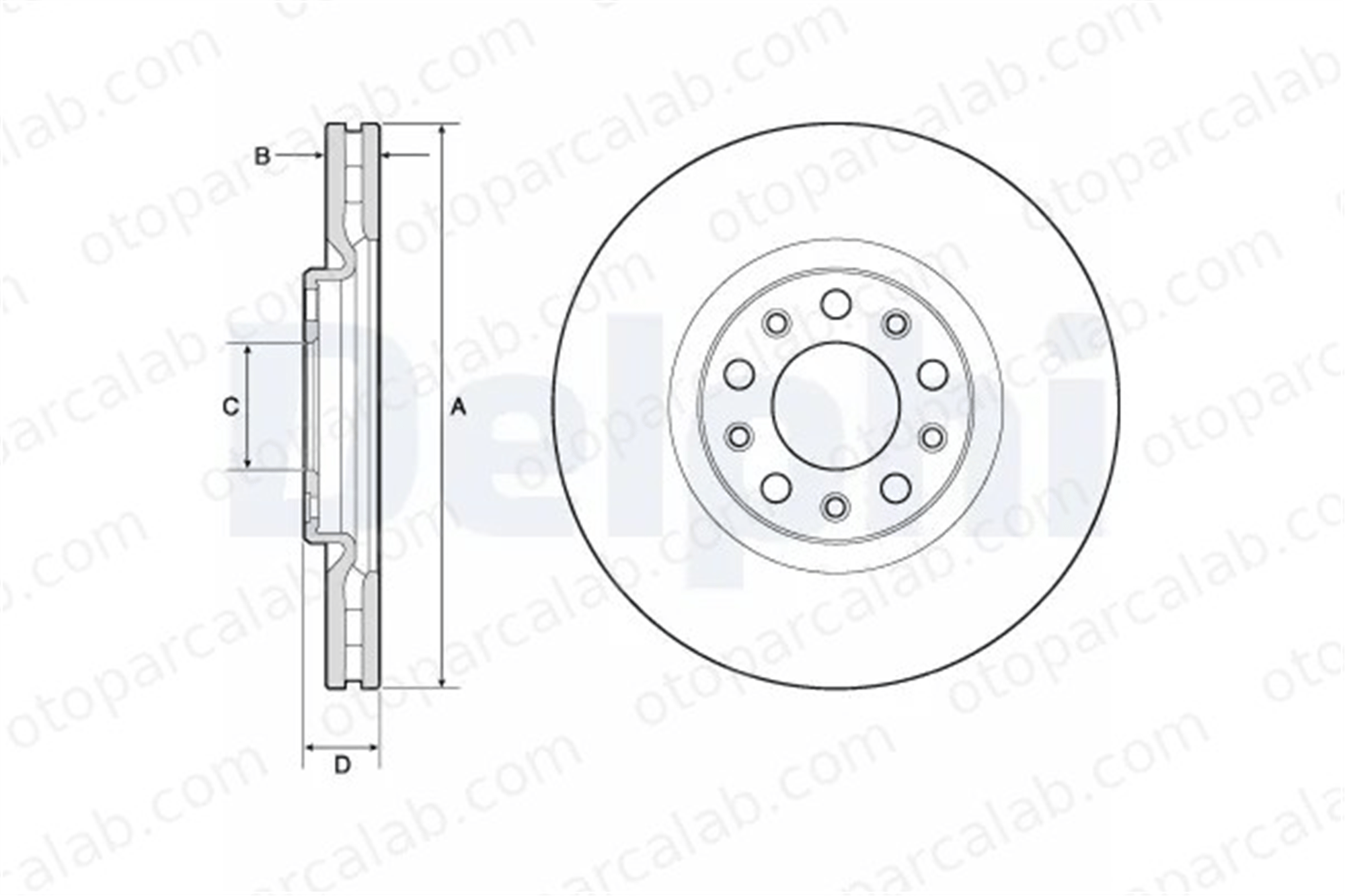 FIAT ORJINAL K68416949AA Fren Disk Ayna Ön Sağ ve Sol FIAT 500X JEEP RENEGADE SUV K68416949AA 51937304