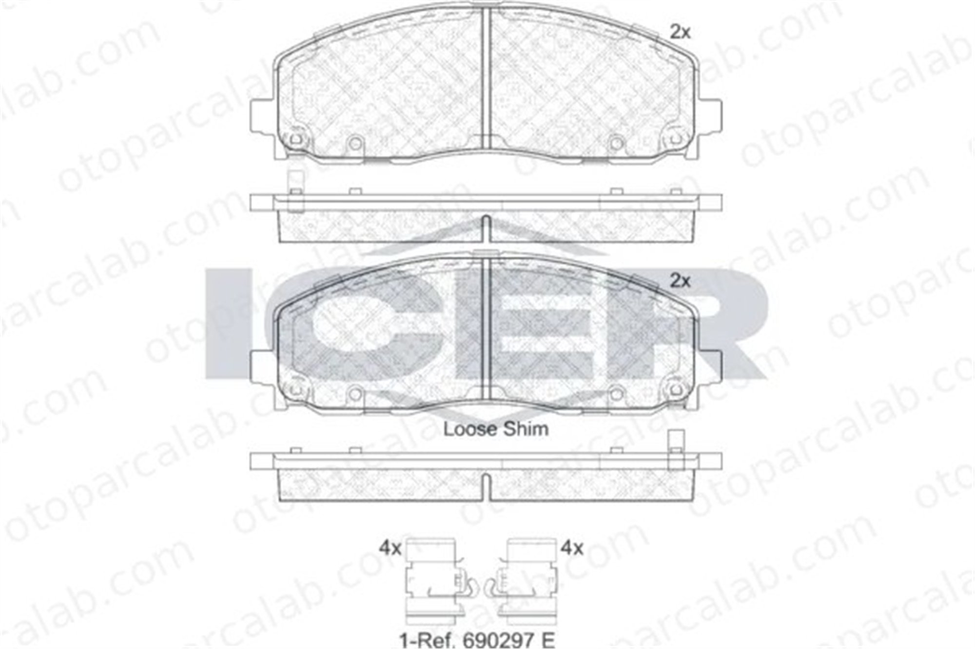 FIAT ORJINAL K68456066AA Fren Disk Balata Ön FIAT FREEMONT CHRYSLER GRAND VOYAGER V K68456066AA 68144163AA