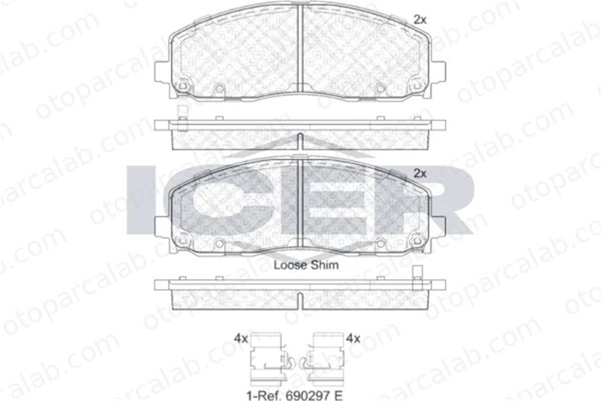 FIAT ORJINAL K68509193AA Fren Disk Balata Ön FIAT FREEMONT CHRYSLER GRAND VOYAGER V K68509193AA 68144163AA