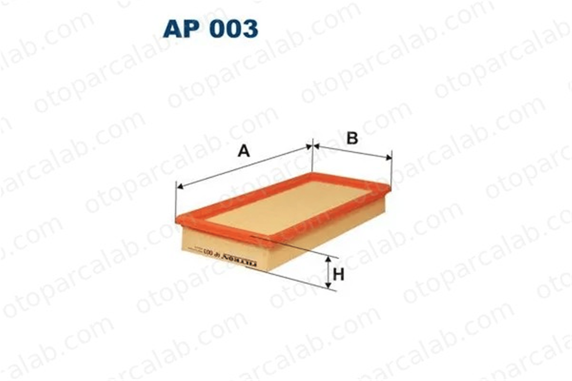 FILTRON AP 003 Hava Filtresi CHRYSLER VOYAGER / GRAND VOYAGER III PLYMOUTH VOYAGER / GRAND VOYAGER 4861041 3I1567