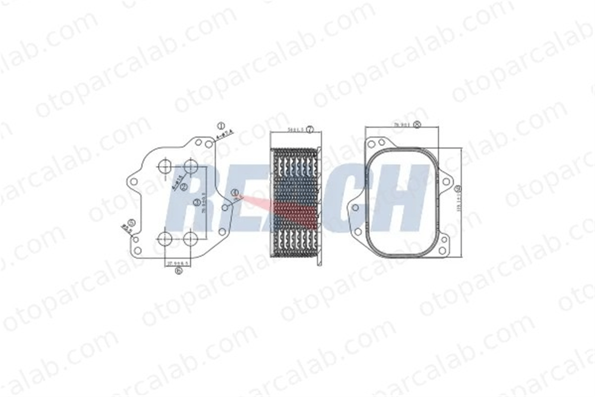 FITPART FIT04010035W Motor Yağ Soğutucu AUDI A3 Sportback A3 Limousine 3N115389A 3N115389B