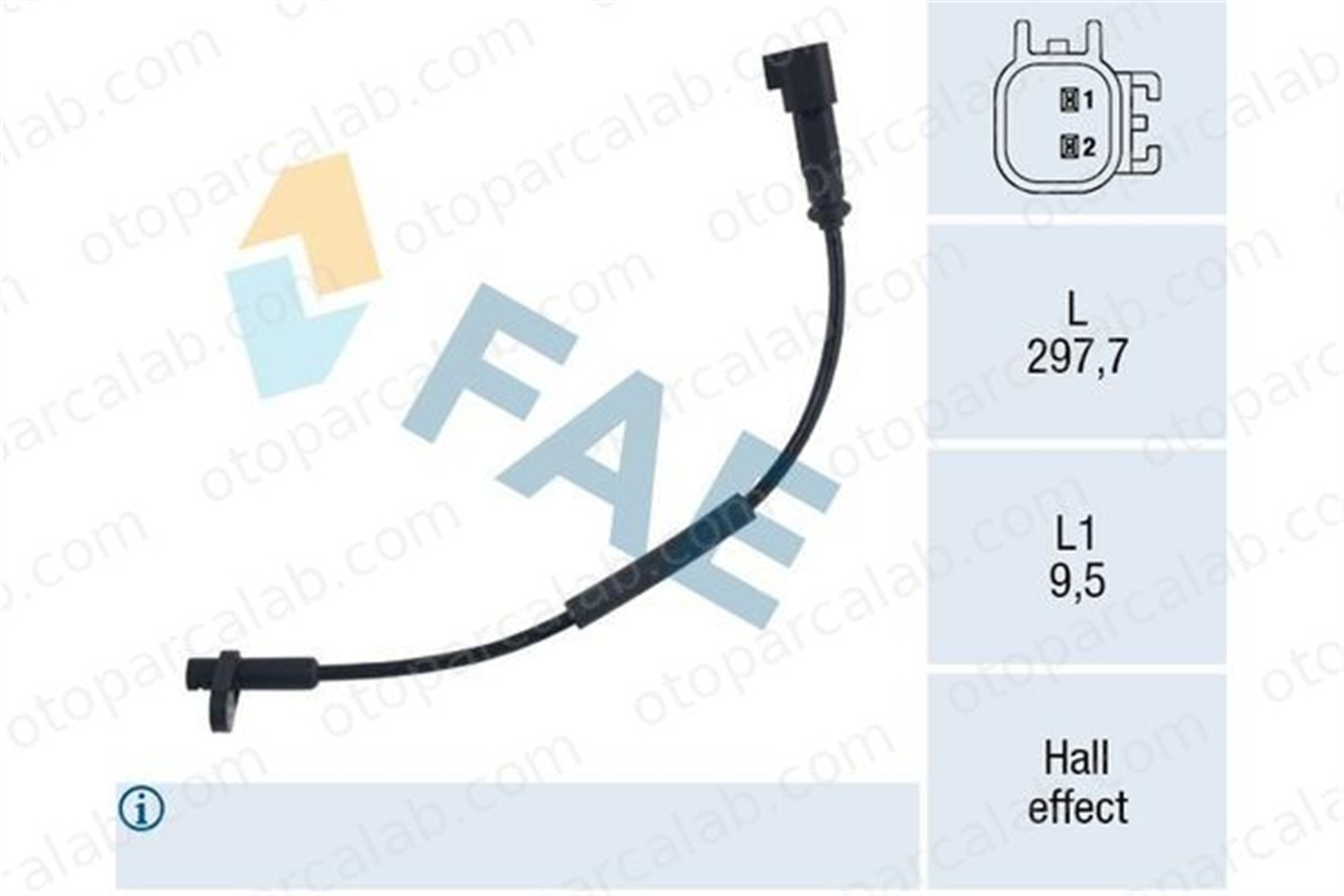 FOMOCO BK312B372AA Abs Sensörü Ön Sağ veya Sol FORD TRANSIT V363 Panelvan/Van TRANSIT V363 Platform şasi BK312B372AA 1817685