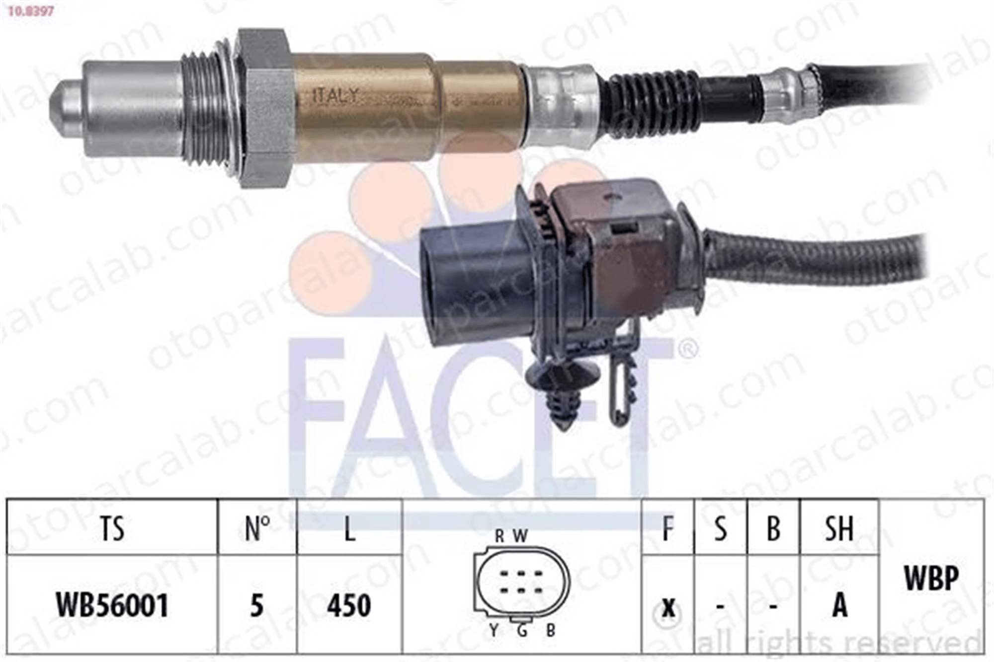 FOMOCO BM5A9Y460AA Oksijen (Lambda) Sensörü ALFA ROMEO GIULIETTA SSANGYONG TIVOLI BM5A9Y460AA 53302940