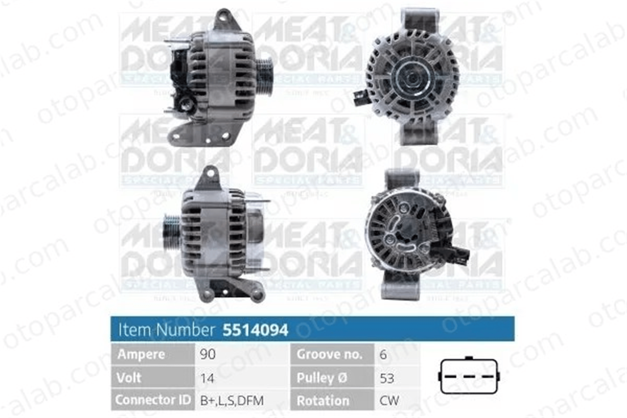 FORD ORJINAL 1S7T10300DF Alternatör FORD MONDEO III MONDEO III Sedan 1S7T10300DF 1120211