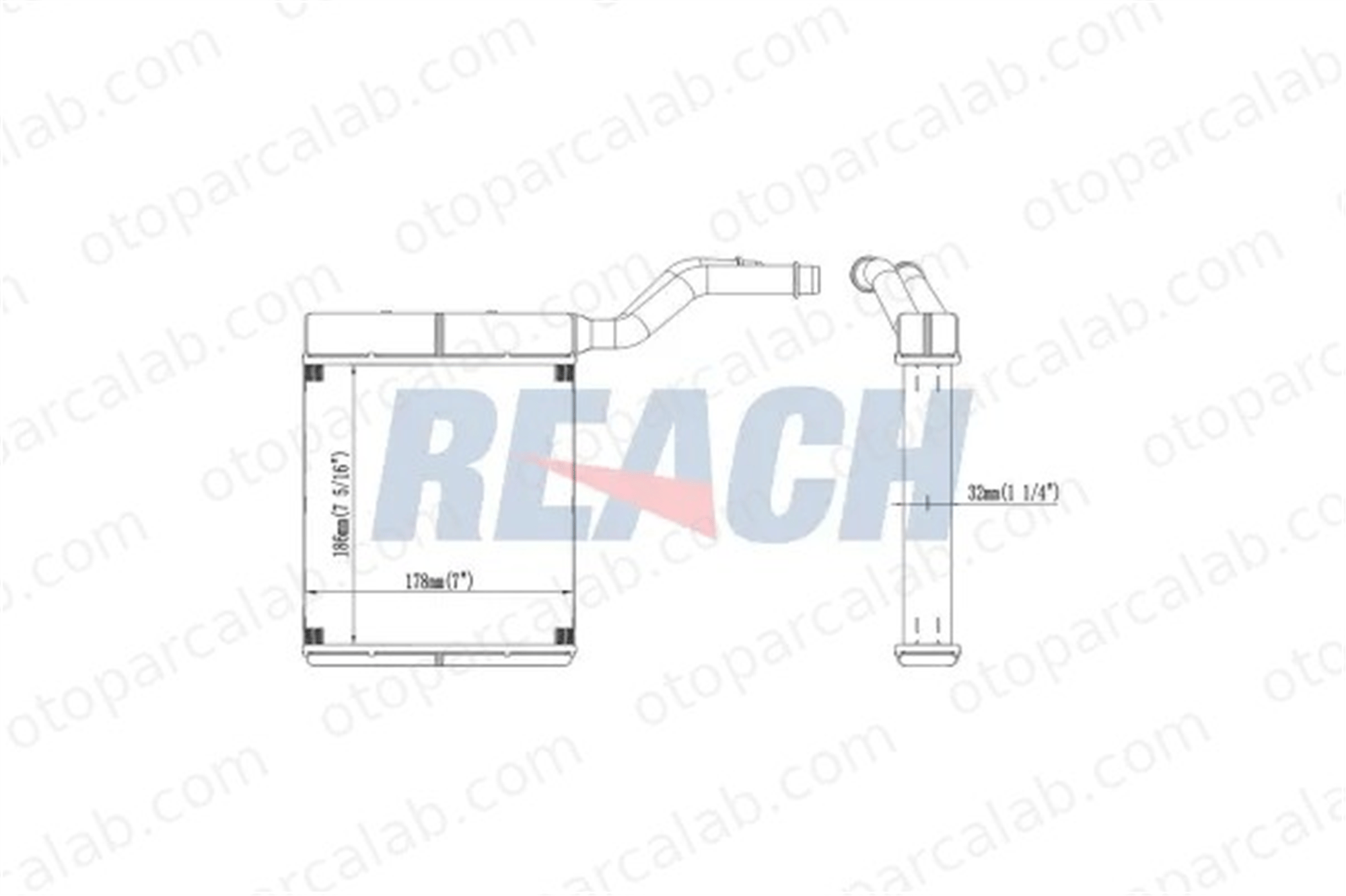 FORD ORJINAL 3M5H18B539CB Kalorifer Radyatörü FORD FOCUS II VOLVO V50 3M5H18B539CB 1253187