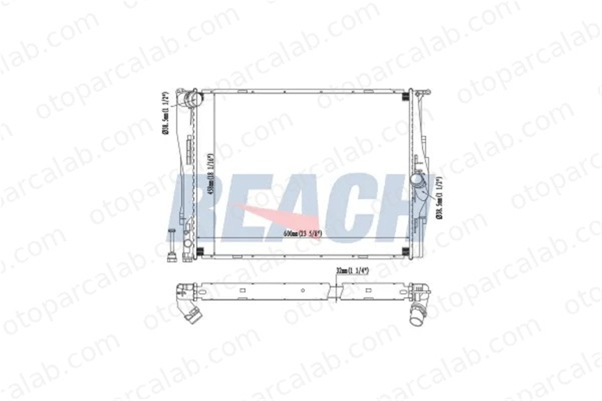 FORD ORJINAL 4S6H8005CB Su Radyatörü BMW 1 3 17117553111 17117559273