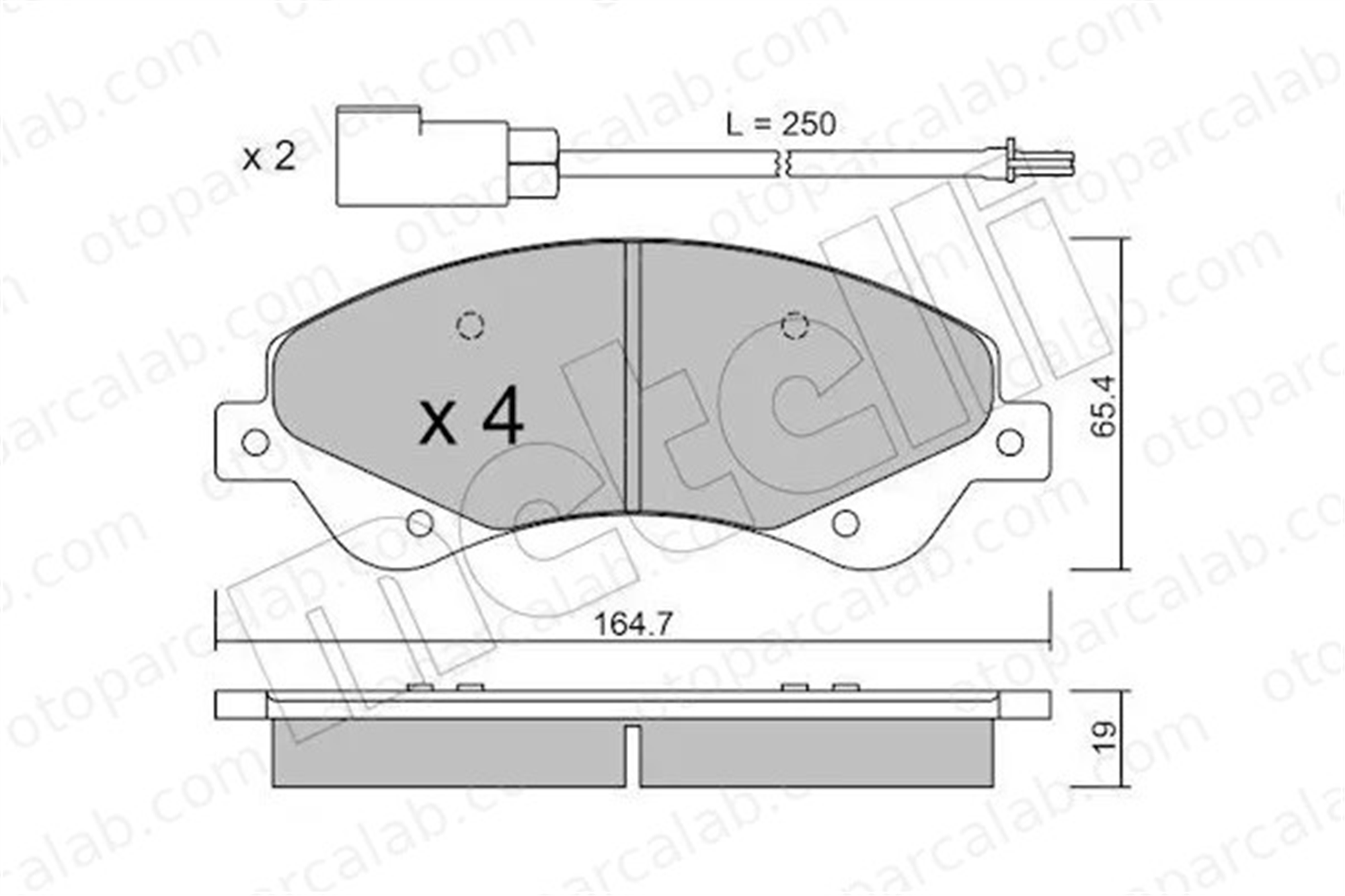 FORD ORJINAL 6C112K021BE Fren Disk Balata Ön FORD TRANSIT Panelvan/Van TRANSIT Platform şasi 6C112K021BE 1371403
