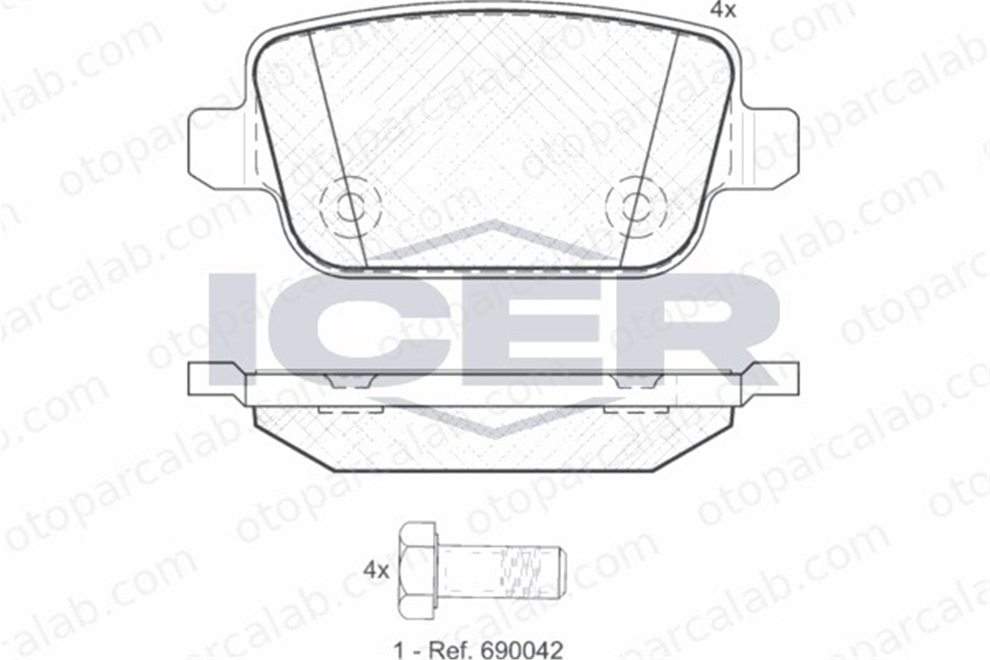 FORD ORJINAL 6G9J2M008GB Fren Disk Balata Arka VOLVO S80 II V70 III ME6G9J2M008GB 1439867