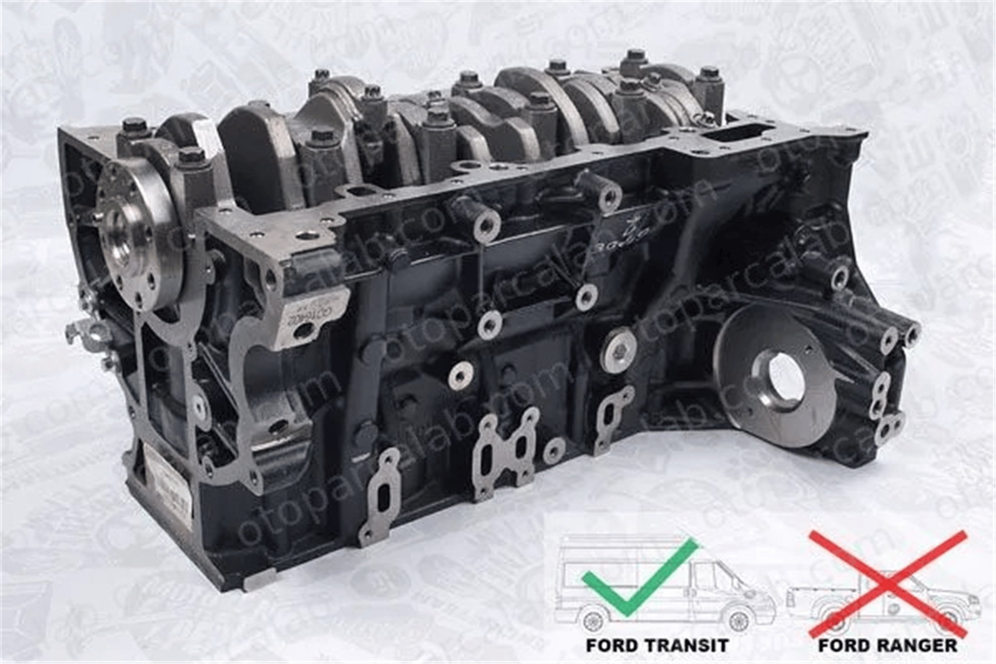 FORD ORJINAL 7C166011DA Yarım Motor (3.2 Tdci-200ps) FORD RANGER TRANSIT Minibüs/Otobüs 7C166011DA 1484920