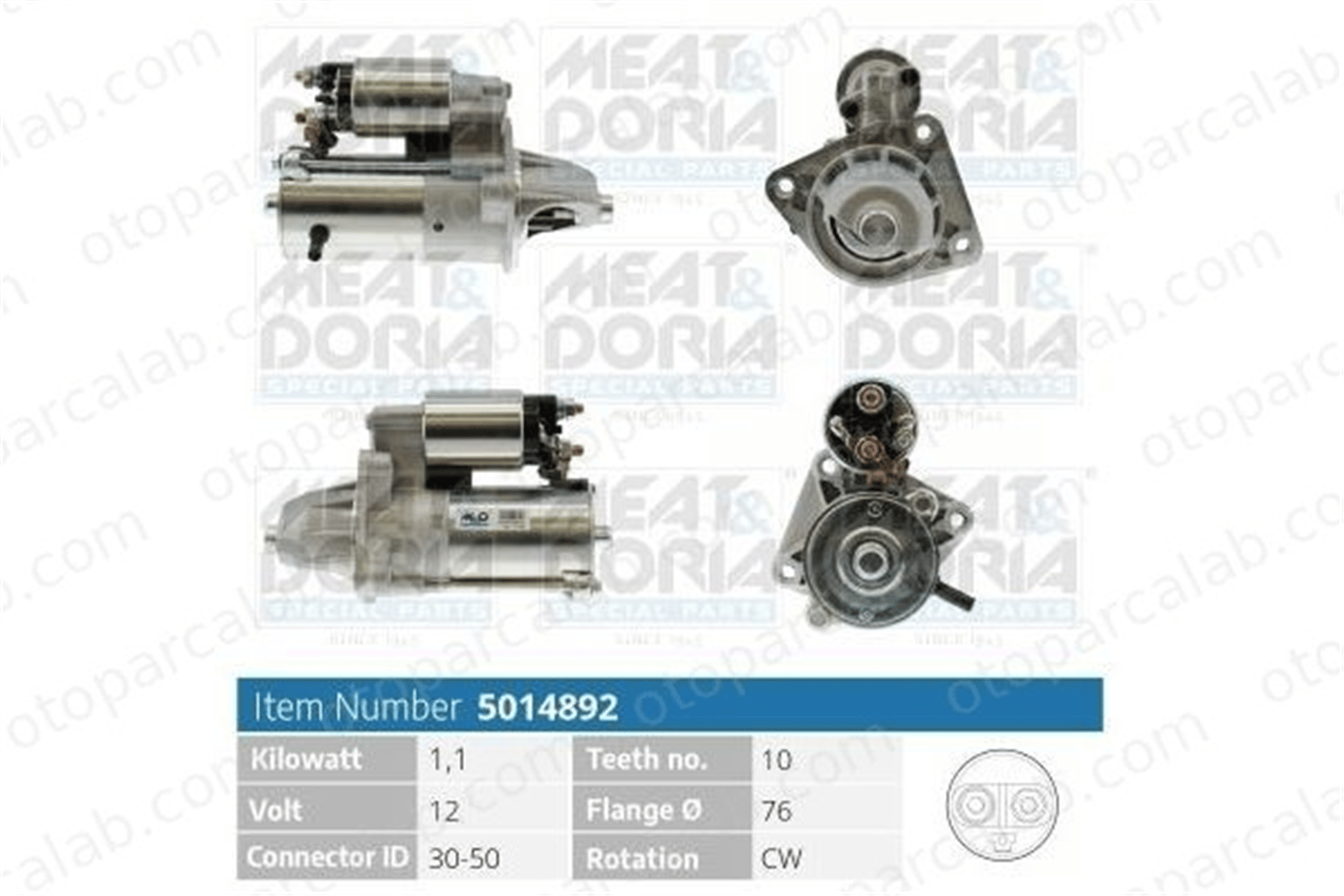 FORD ORJINAL 7G9N11000AD Marş Dinamosu FORD FIESTA VI C-MAX II 7G9N11000AD 18882