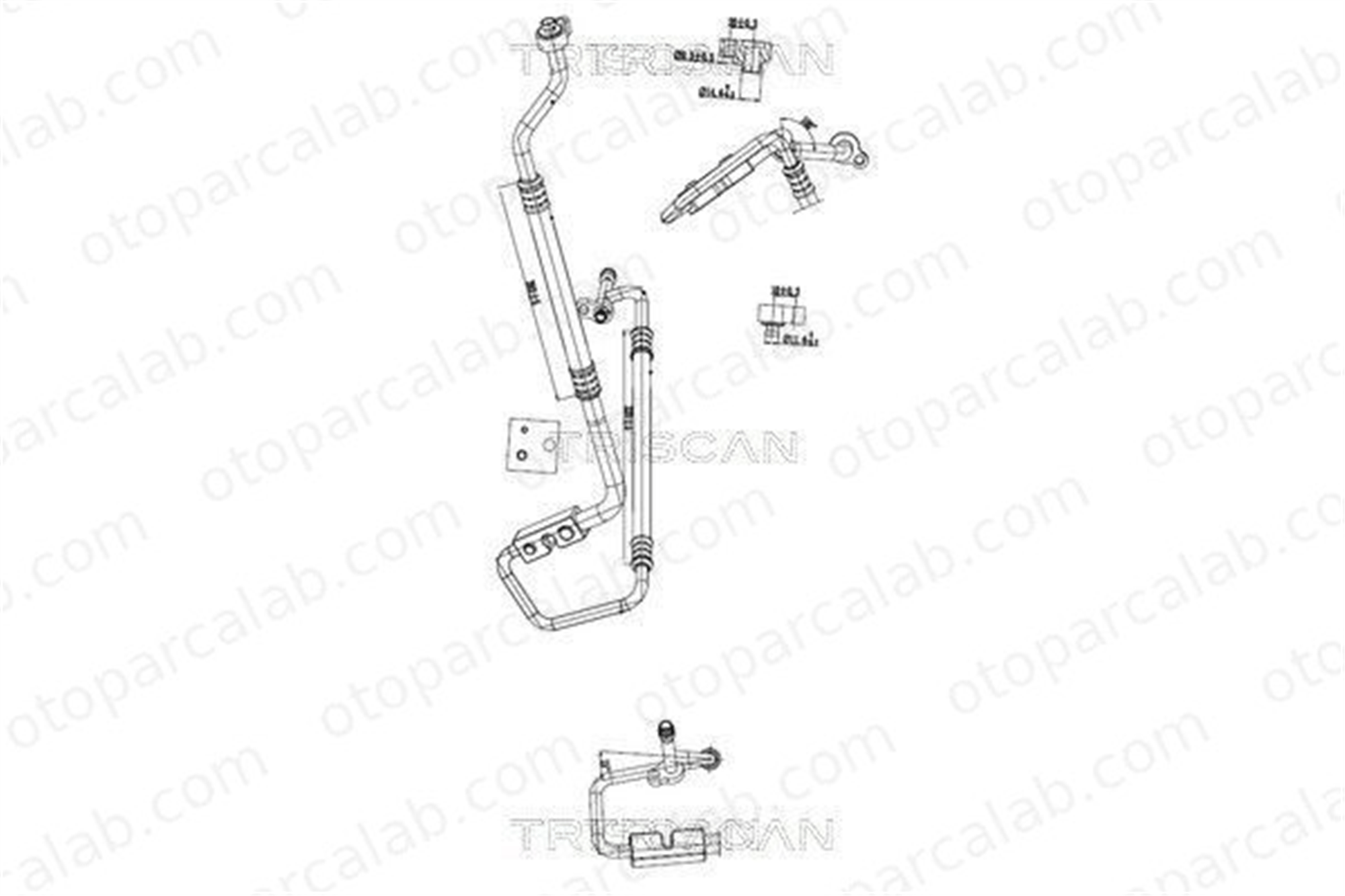FORD ORJINAL 8V5119D850AF Klima Hortumu FORD FIESTA VI FIESTA VI Van 8V5119D850AF 1513799