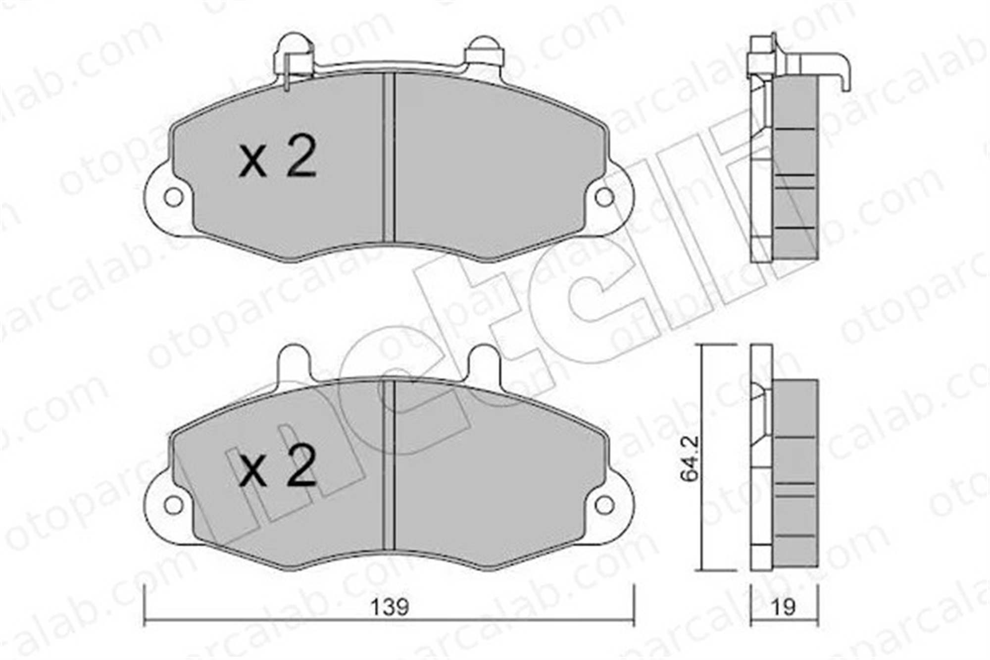 FORD ORJINAL 92VB2K021AE Fren Disk Balata Ön FORD TRANSIT Minibüs/Otobüs TRANSIT Panelvan/Van 92VB2K021AE 1074971