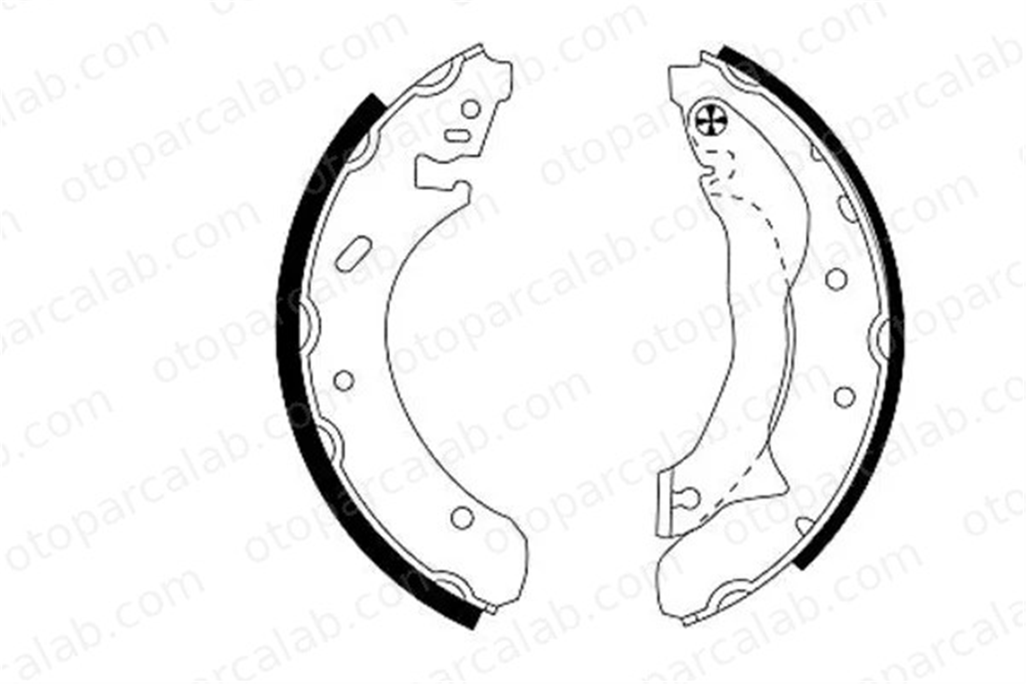 FORD ORJINAL 93BX2200CA Fren Pabuçlu Balata Arka FORD MONDEO I Turnier MONDEO I 93BX2200CA 1044141