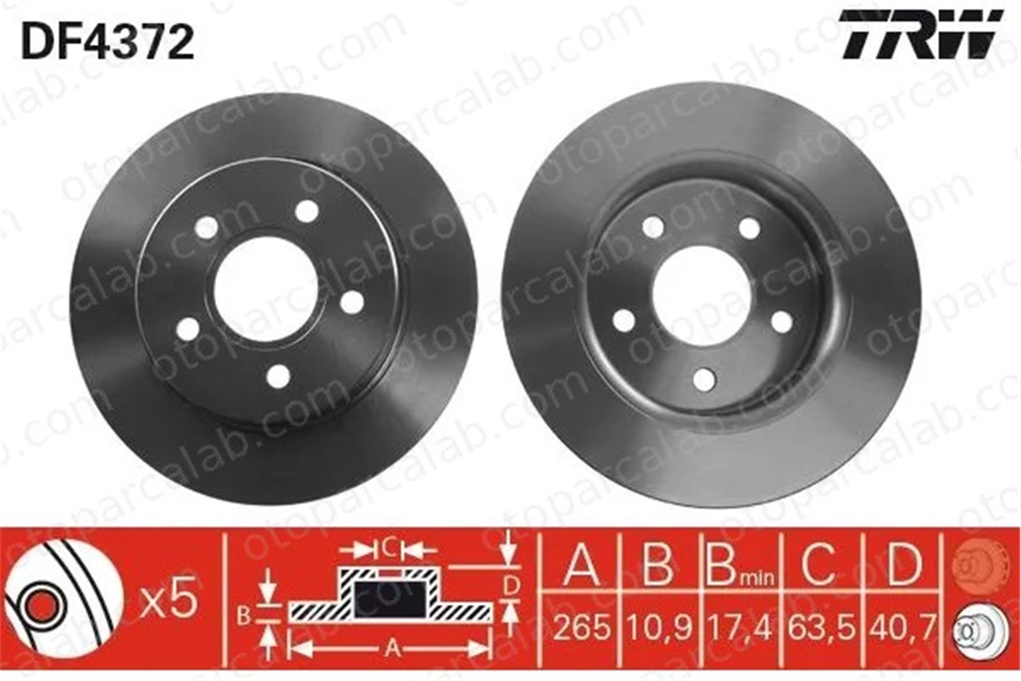 FORD ORJINAL 9M512A315BB Fren Disk Ayna Arka Sağ ve Sol FORD FOCUS II FOCUS II Turnier 9M512A315BB 1223540