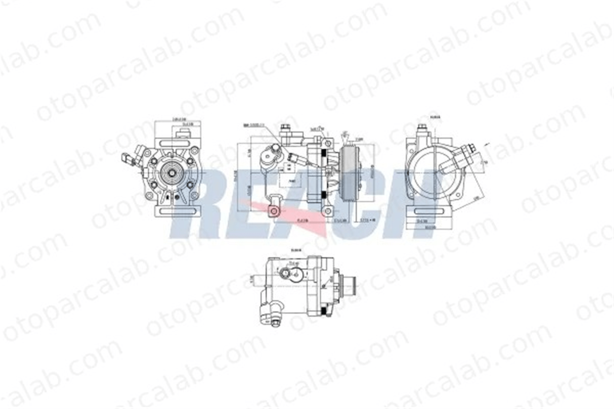 FORD ORJINAL 9S5119D623AA Klima Kompresörü FIAT PANDA LANCIA YPSILON 9S5119D623AA 46782669