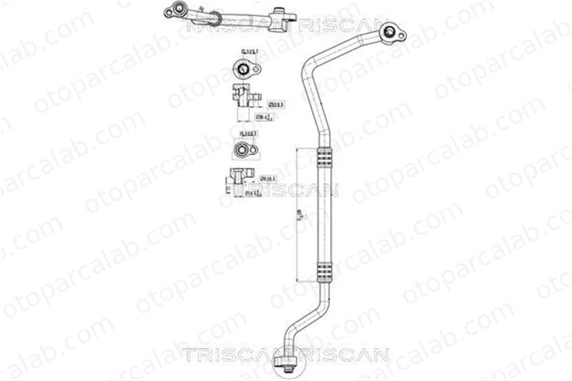 FORD ORJINAL AP3119F618DB Klima Hortumu FORD FIESTA VI FIESTA VI Van AP3119F618DB 1730434