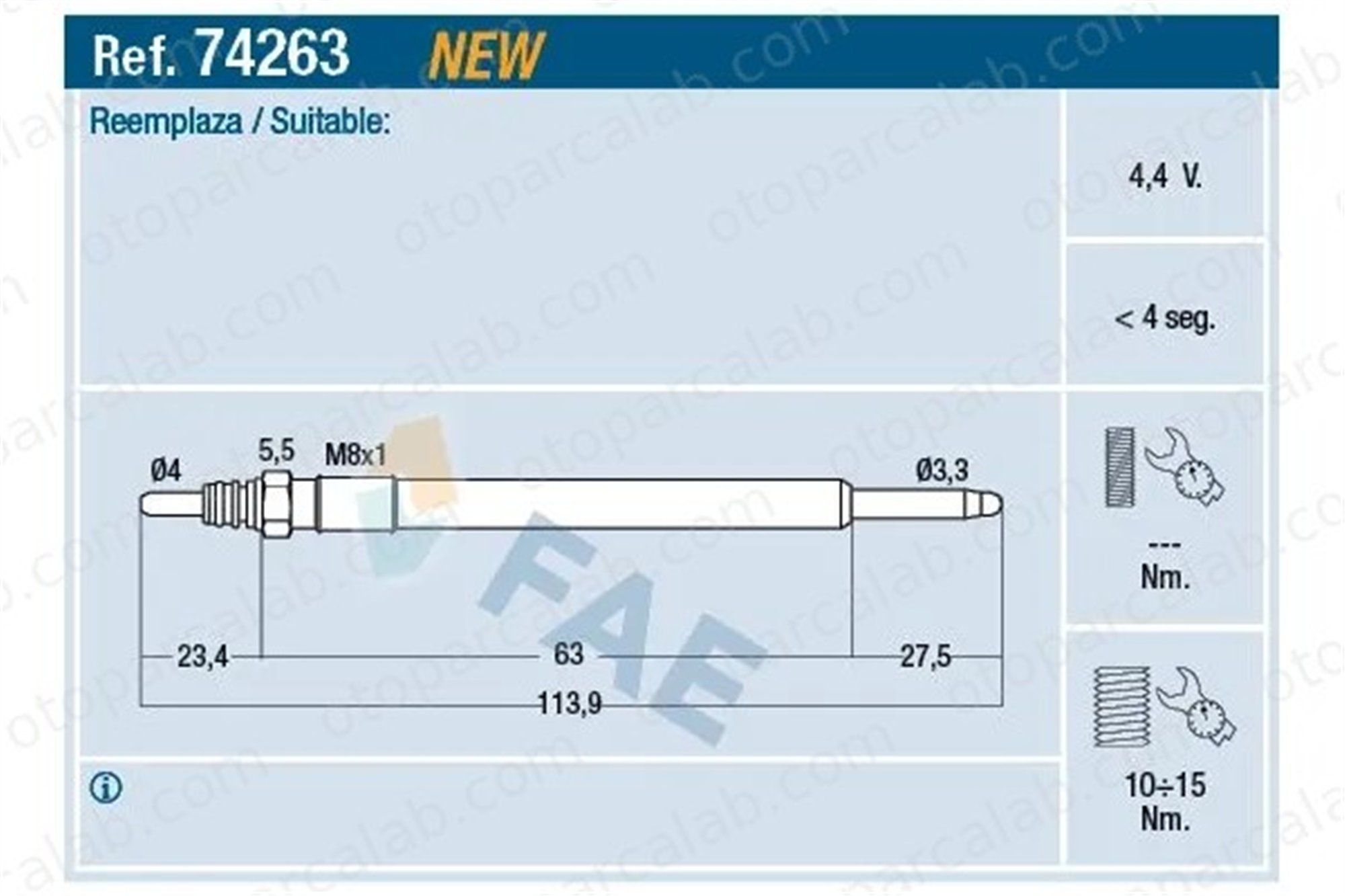 FORD ORJINAL AV6Q6M090BA Isıtma Bujisi FORD FOCUS III FOCUS III Turnier AV6Q6M090BA 9683195280
