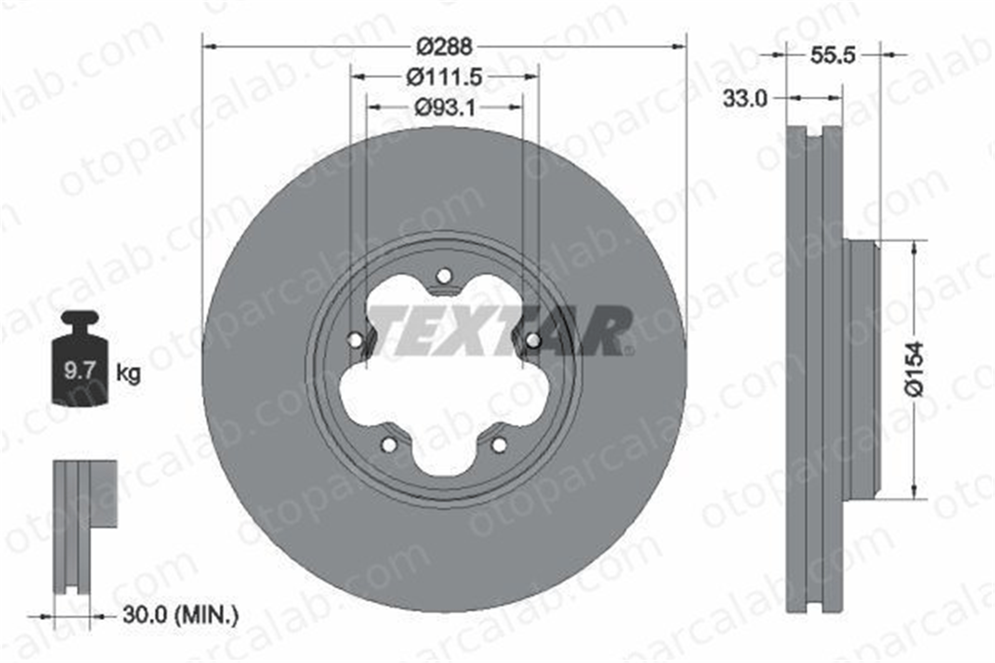 FORD ORJINAL BK211125CB Fren Disk Ayna Ön Sağ ve Sol FORD TRANSIT V363 Panelvan/Van TRANSIT V363 Platform şasi BK211125CB 1763885