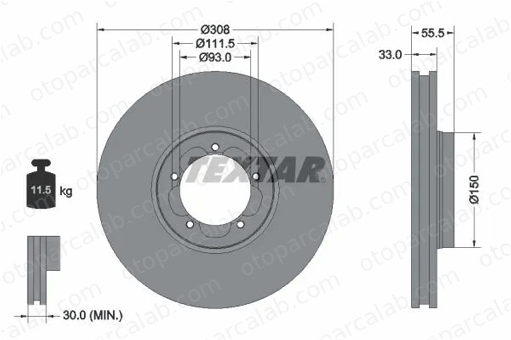 FORD ORJINAL BK211125DB Fren Disk Ayna Ön Sağ ve Sol FORD TRANSIT V363 Panelvan/Van TRANSIT V363 Platform şasi BK211125DB 1763884