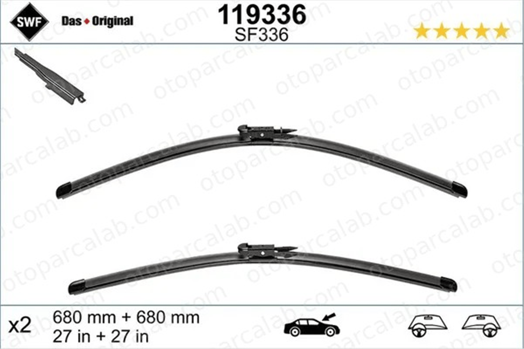 FORD ORJINAL DS7317528AC Silecek Süpürgesi Ön 660 mm - 26 inç MERCEDES-BENZ E-SERISI E-SERISI T-Model DS7317528AC 4L1955425A