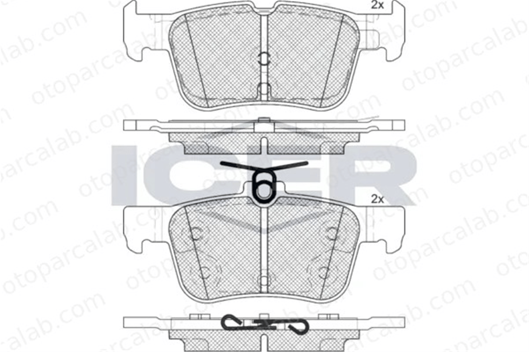 FORD ORJINAL KTLX612M007AEB Fren Disk Balata Arka FORD KUGA II MONDEO V Turnier KTLX612M007AEB 2110582