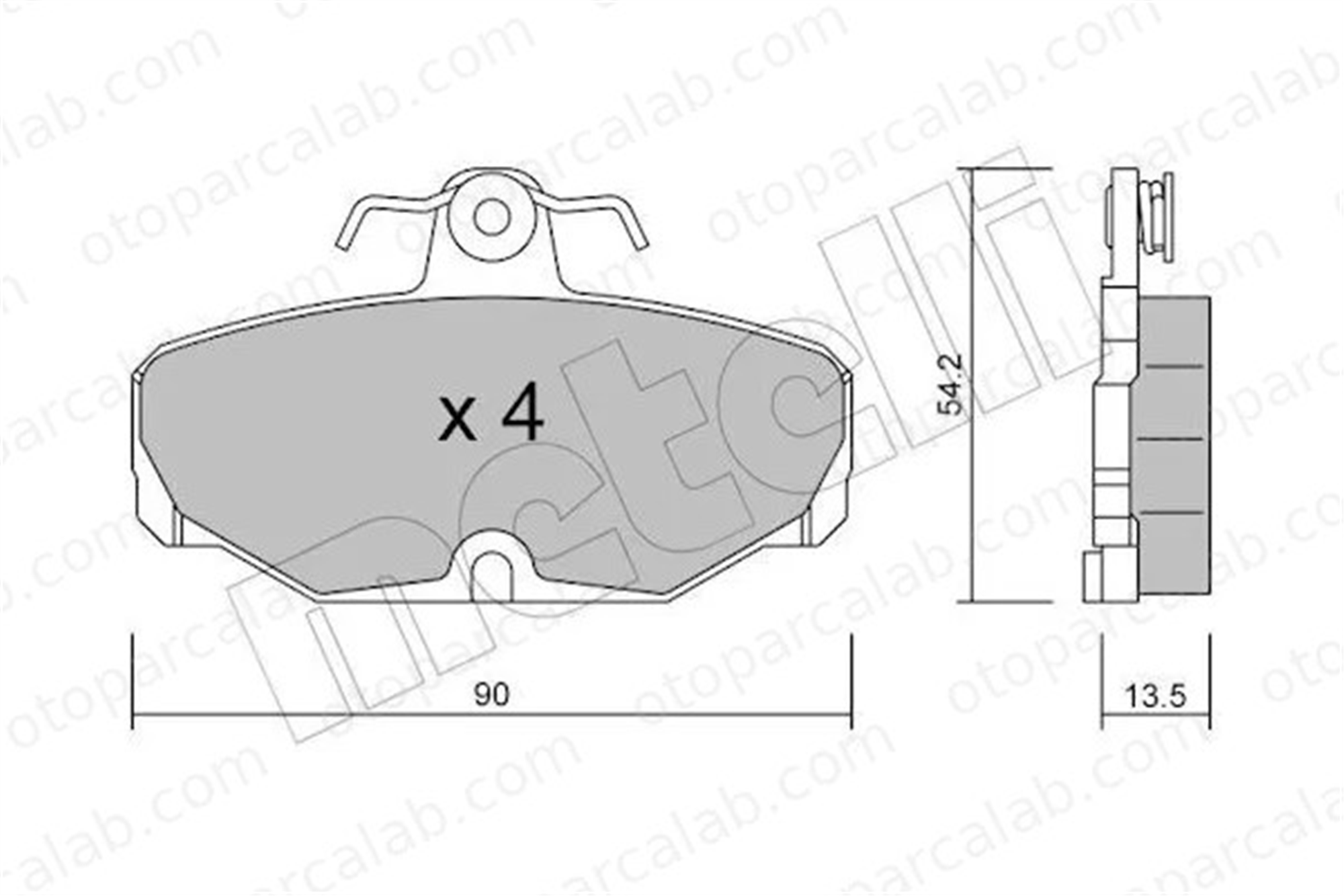 FORD ORJINAL ME87GX2M008BB Fren Disk Balata Ön FORD SIERRA II SIERRA II Hatchback ME87GX2M008BB 1111281