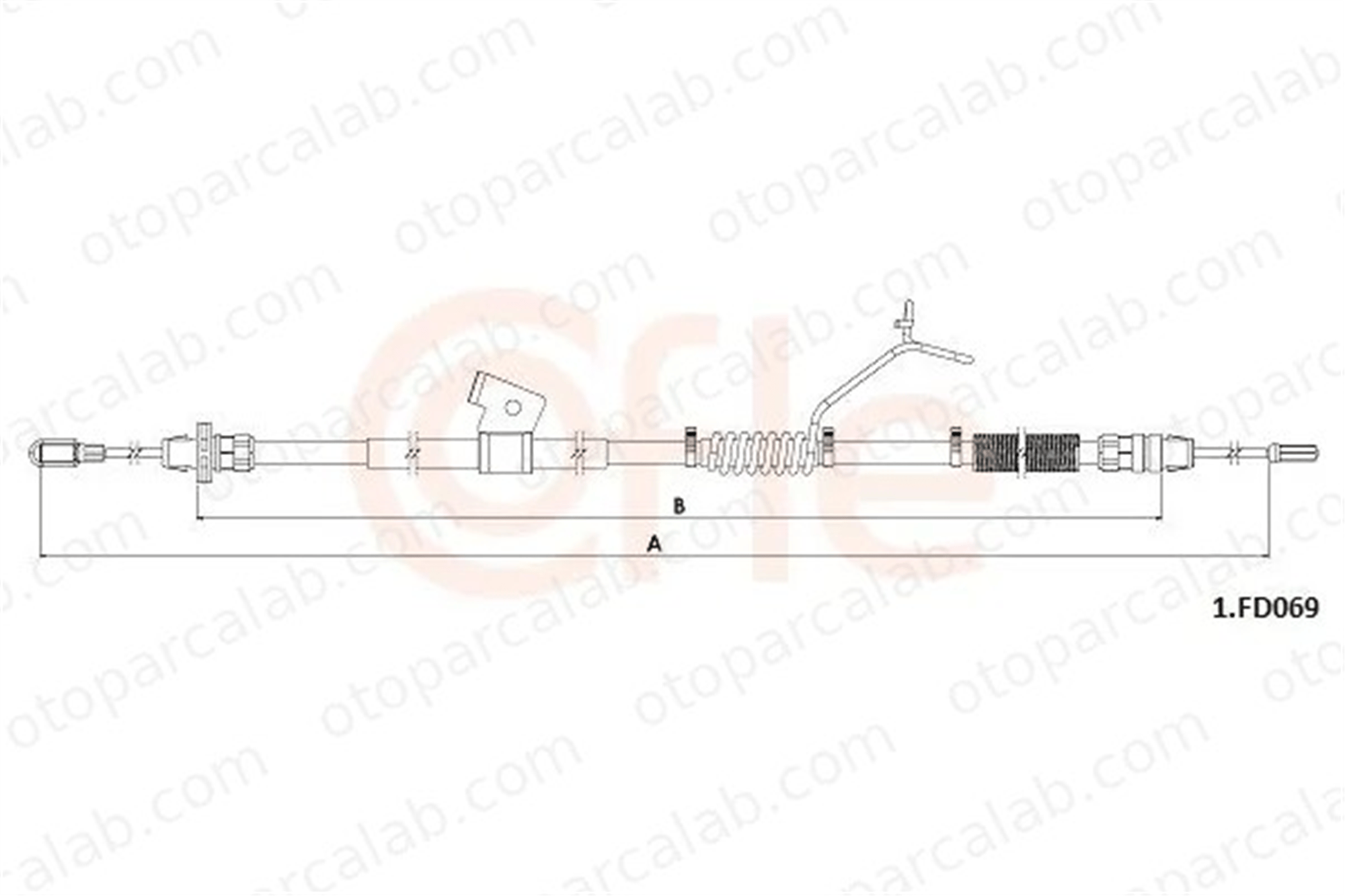 FORD ORJINAL MK212A809EA El Fren Teli Arka Sol FORD TRANSIT CUSTOM V362 Minibüs/Otobüs TRANSIT CUSTOM V362 Panelvan/Van MK212A809EA 2024622