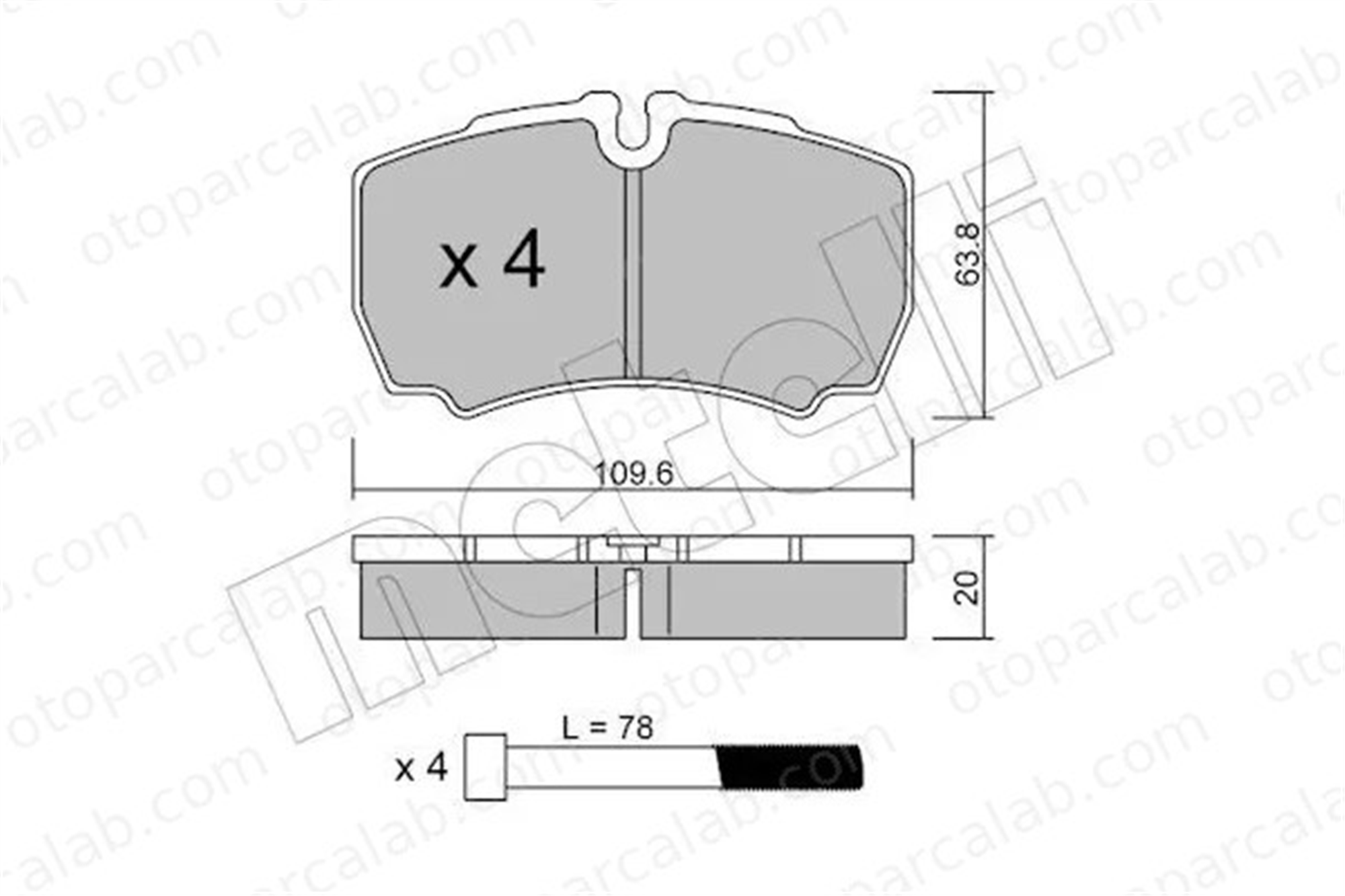 FROW 172.1102.002 Fren Disk Balata Arka IVECO DAILY III Panelvan/Van DAILY VI Platform şasi 42470841 42555406