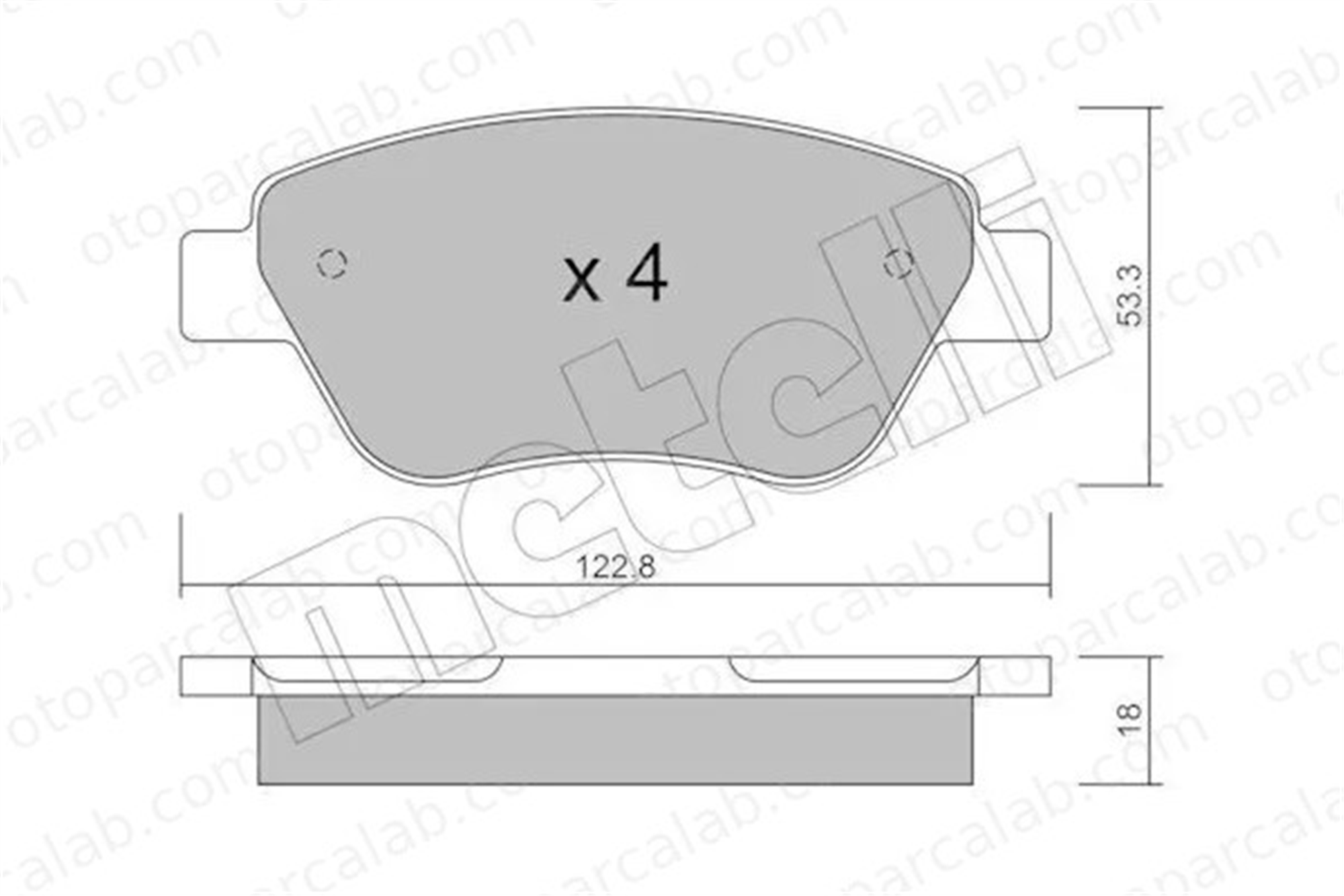 FROW 190.1101.003 Fren Disk Balata Ön FIAT DOBLO Kasa/büyük limuzin DOBLO MPV 77363992 5741585