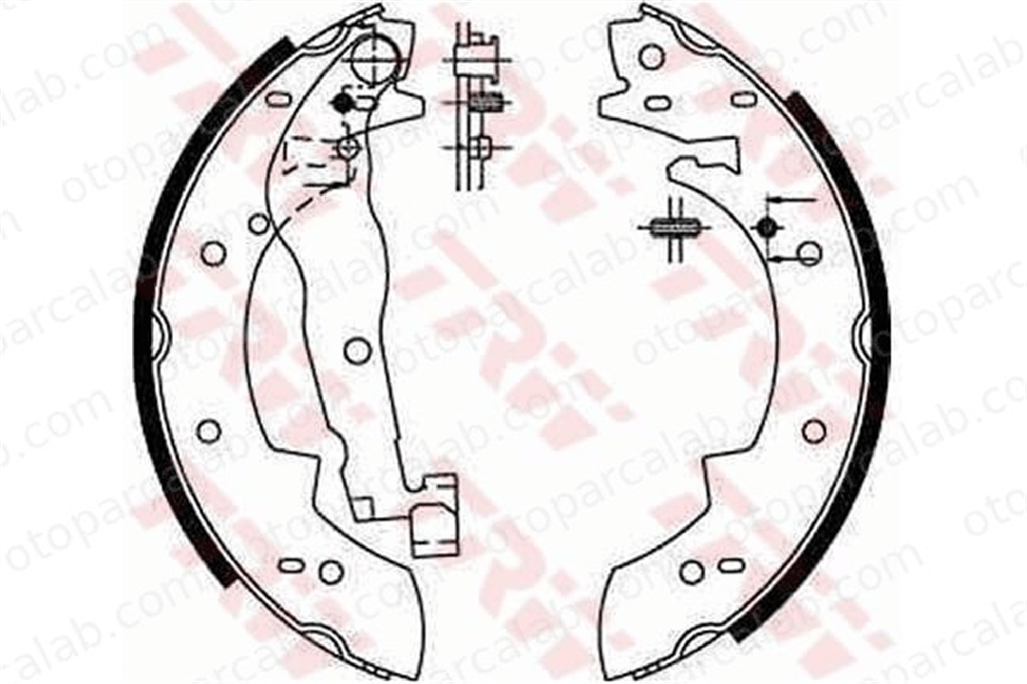 FROW 204.1103.001 Fren Pabuçlu Balata Arka PEUGEOT 405 I 405 I Break 424193
