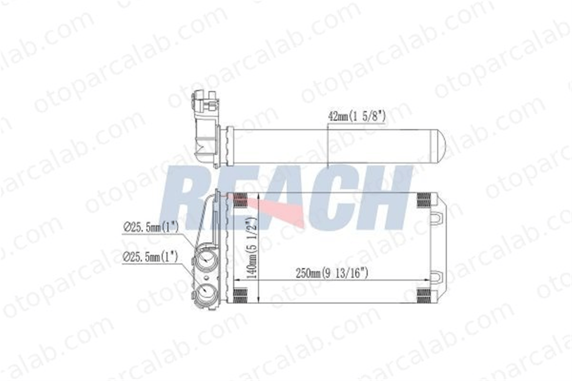 FROW 257.1402.002 Kalorifer Radyatörü PEUGEOT 307 Break 307 SW 6448K3
