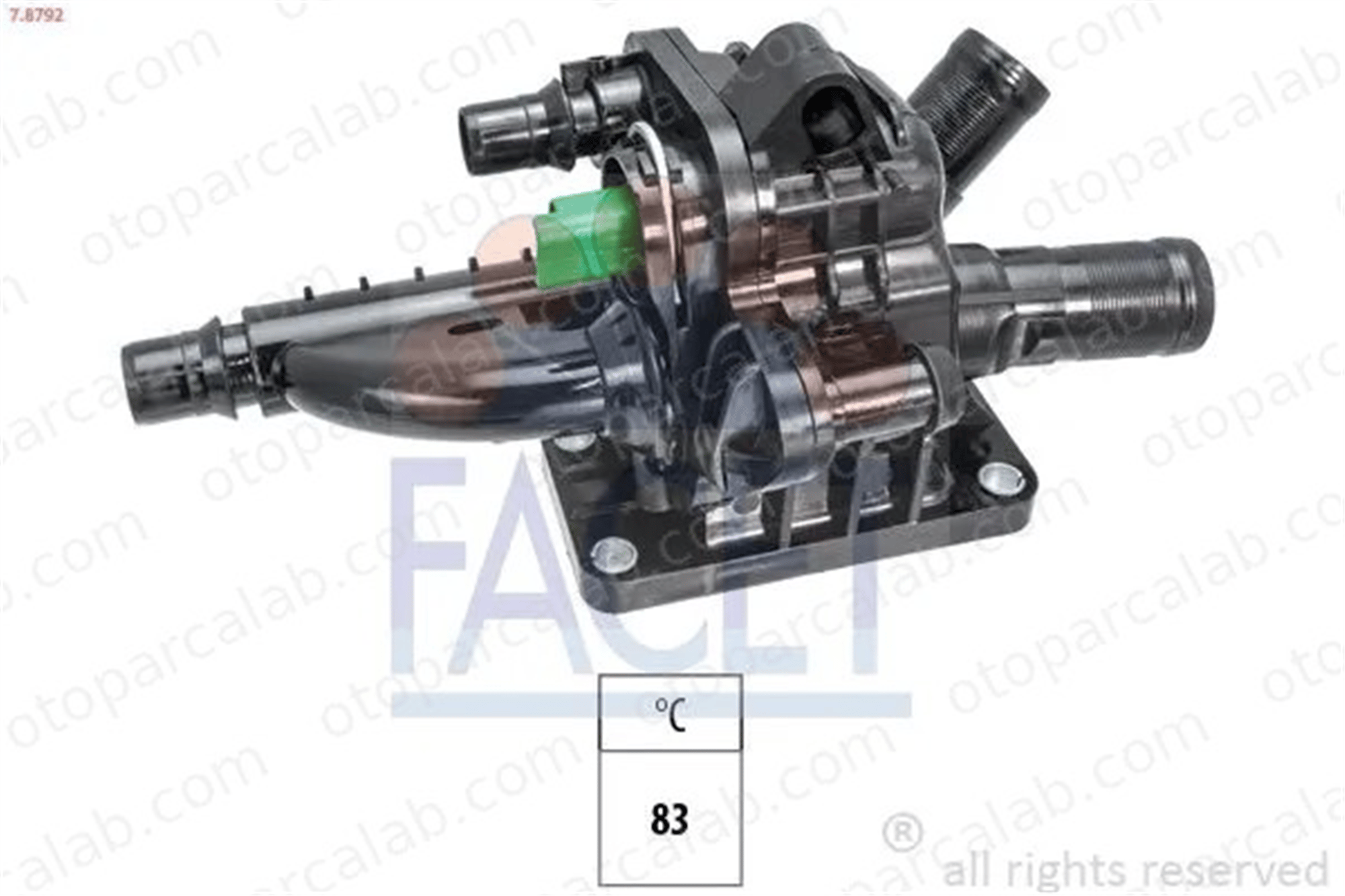 FROW 257.1405.004 Termostat 83 °C PEUGEOT PARTNER Kasa/büyük limuzin CITROËN BERLINGO Kasa/büyük limuzin 1336AX