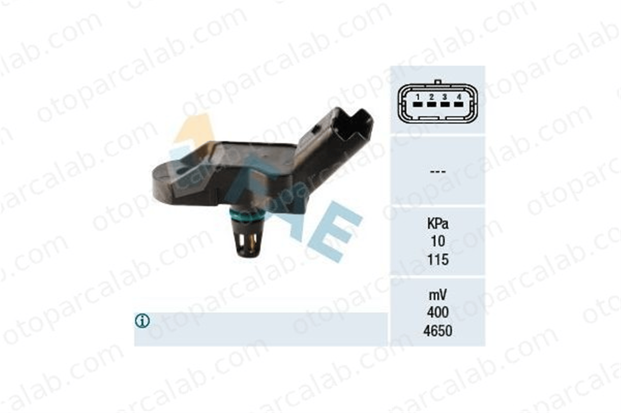FROW 257.1905.006 MAP Sensörü CITROËN BERLINGO / BERLINGO FIRST Kasa/büyük limuzin BERLINGO / BERLINGO FIRST MPV 9639381480