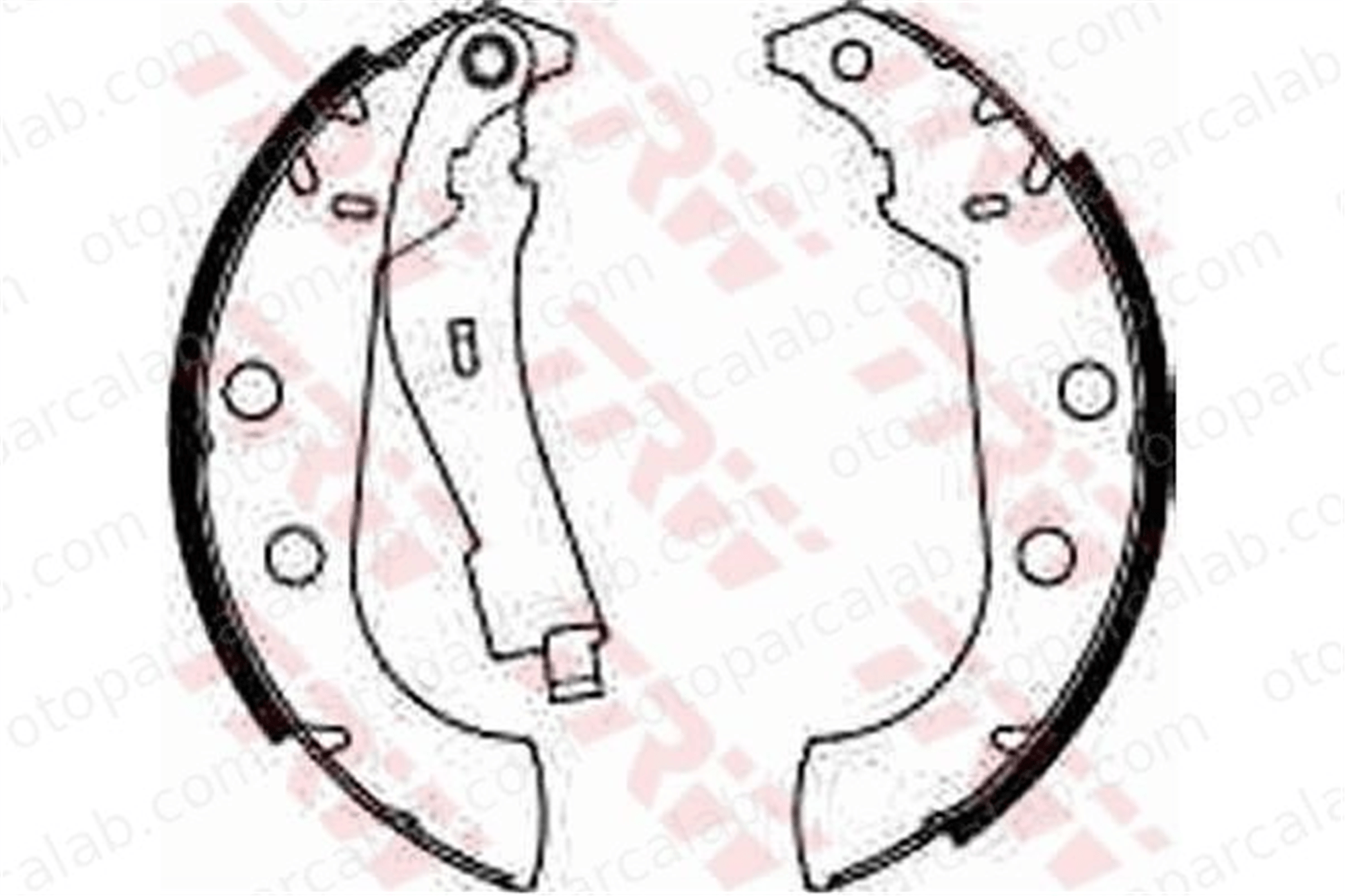 FROW 259.1103.001 Fren Pabuçlu Balata Arka CITROËN XSARA Break PEUGEOT 405 I 4241G6