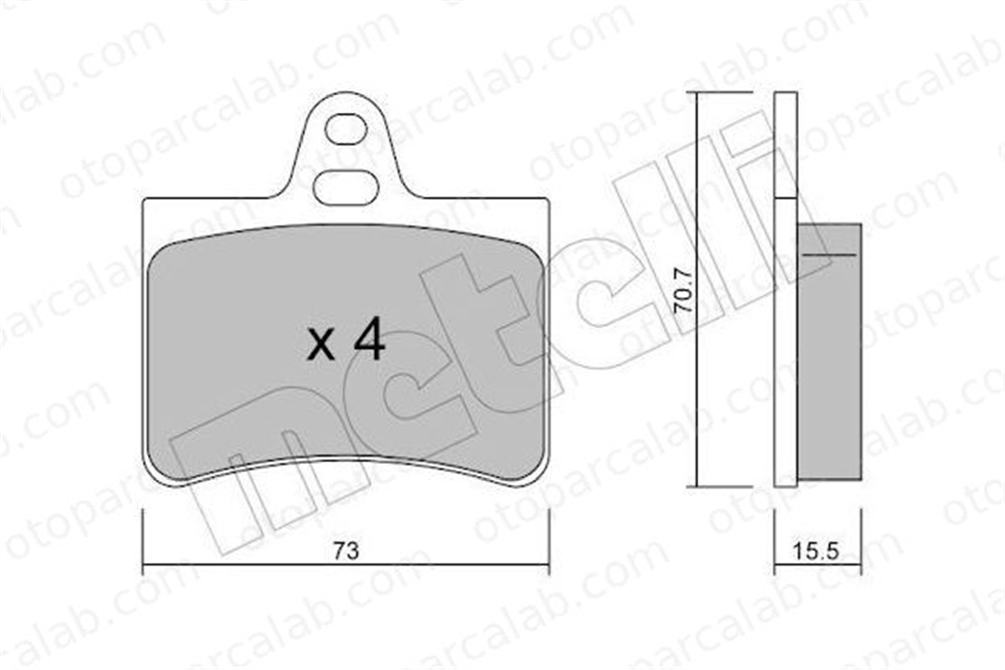 FROW 305.1102.001 Fren Disk Balata Arka CITROËN C5 II Break C5 I 425334 425217