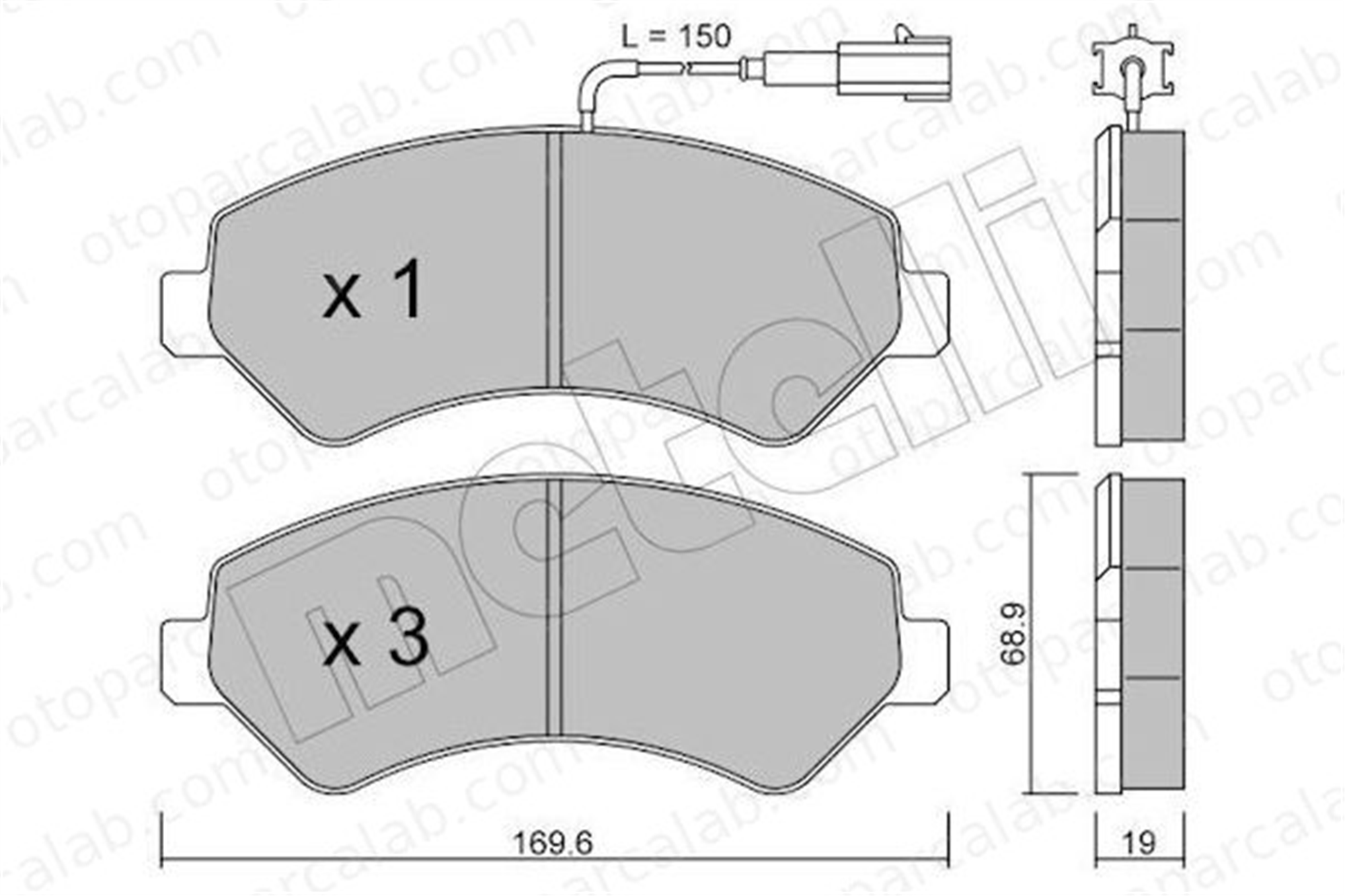 FROW 312.1101.001 Fren Disk Balata Ön FIAT DUCATO Minibüs/Otobüs DUCATO Platform şasi 425375 1612433780