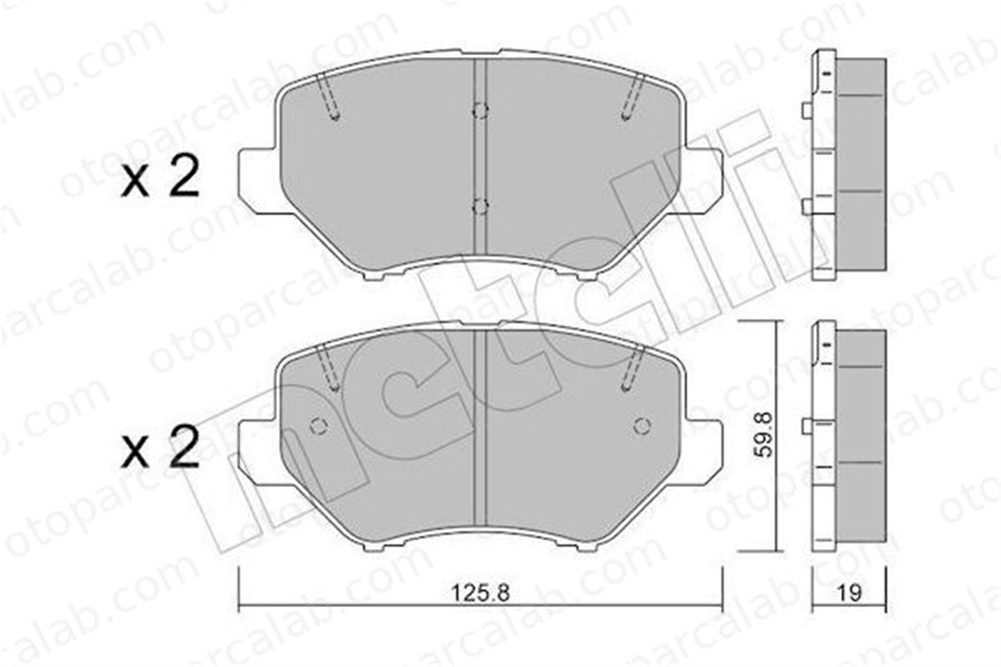 FROW 330.1101.002 Fren Disk Balata Ön PEUGEOT 2008 II OPEL CORSA F 9866880680 9843801880