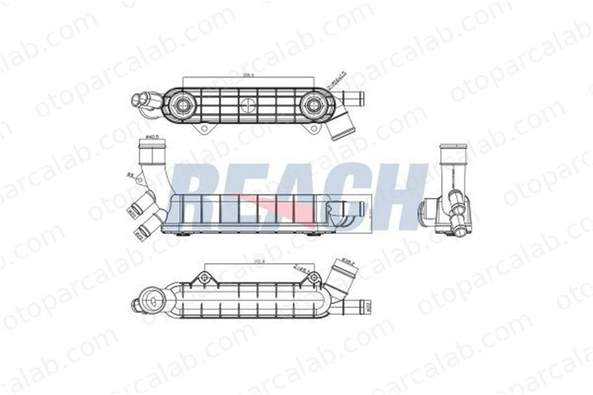 FROW 352.1540.002 Motor Yağ Soğutucu OPEL ASTRA G Coupe ASTRA G Cabrio 90448821